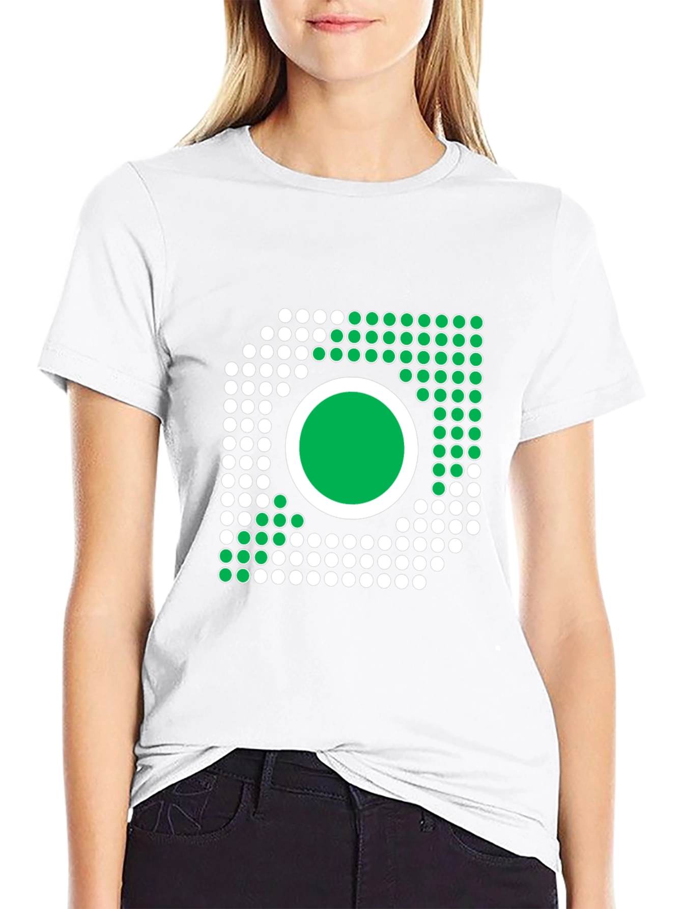 Geometric Dot Design T-Shirt