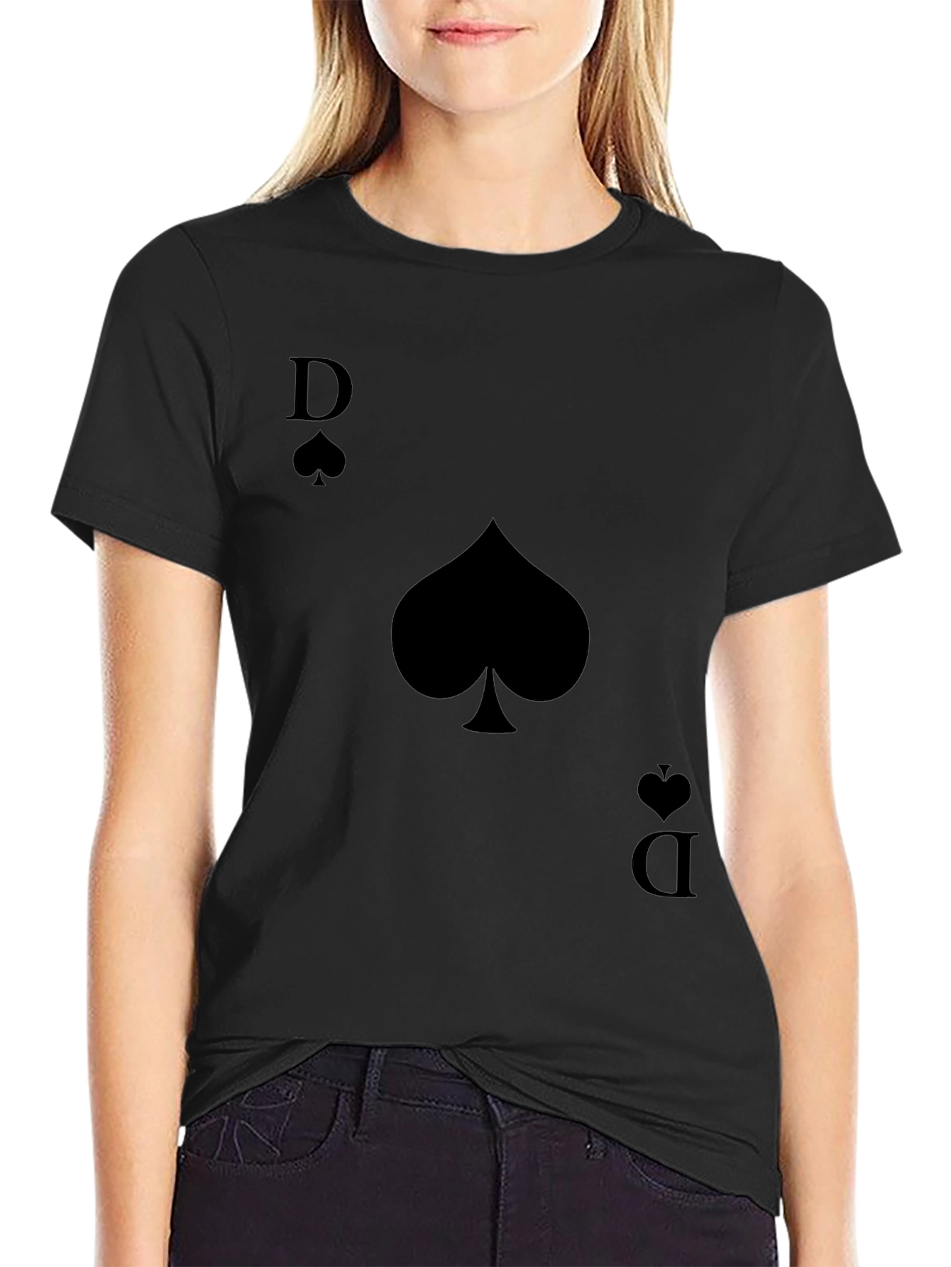 Queen of Spades Graphic Tee - Mens Black T-Shirt