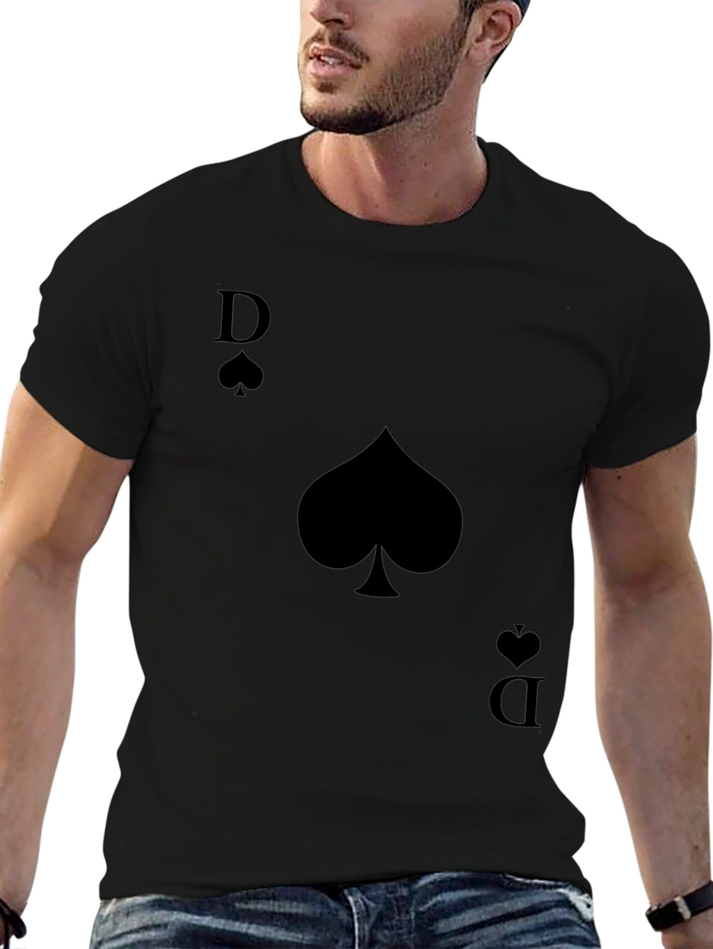 Queen of Spades Graphic Tee - Mens Black T-Shirt