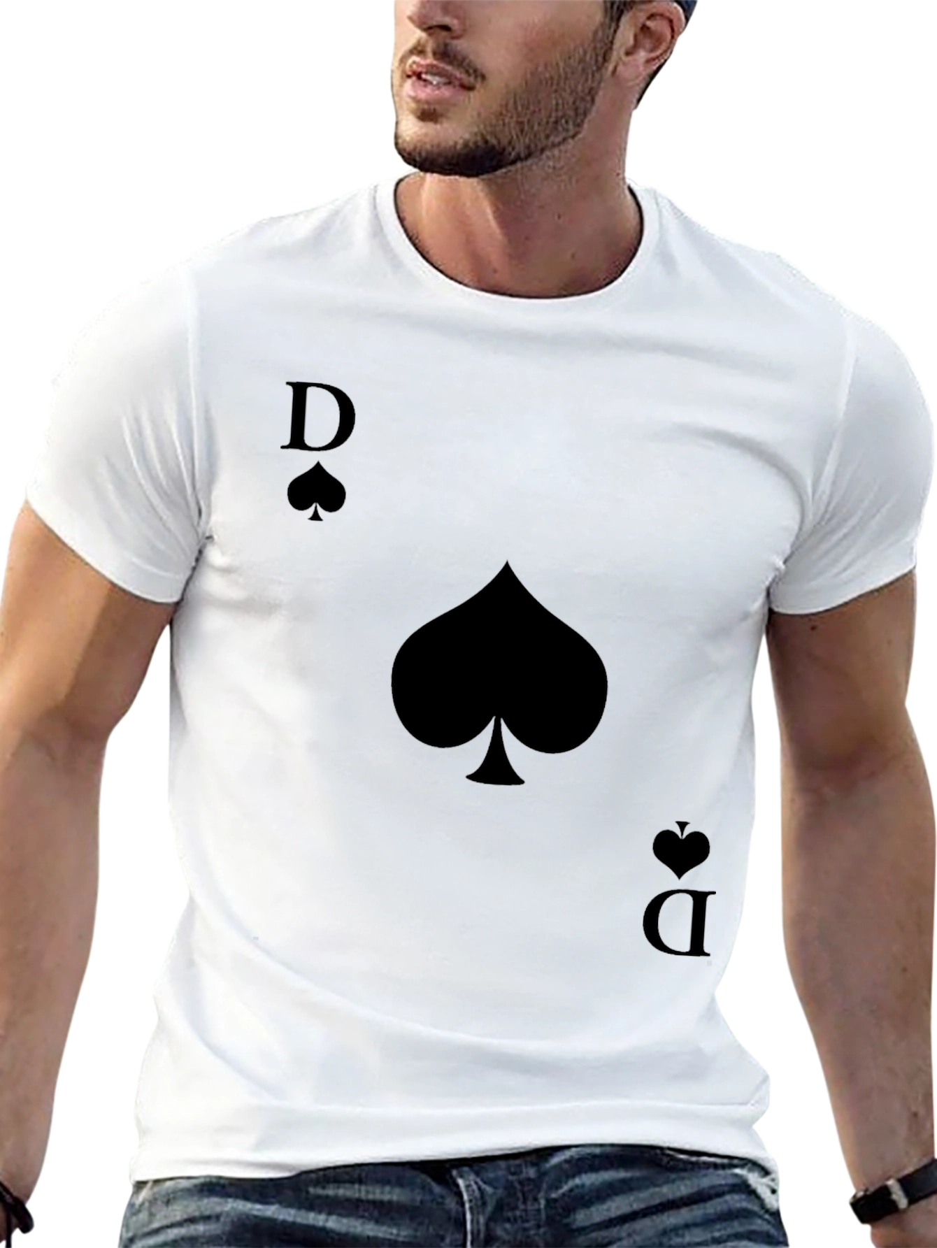 Queen of Spades Graphic Tee - Mens Black T-Shirt