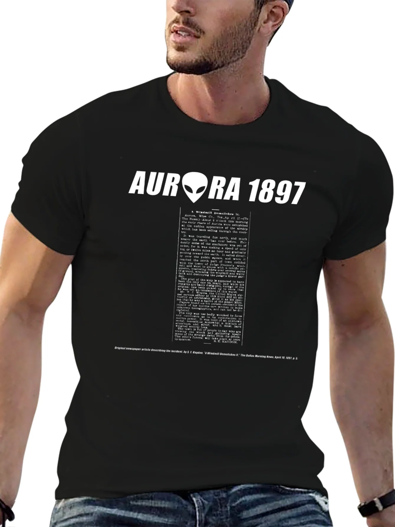 Aurora 1897 Alien Crash T-Shirt