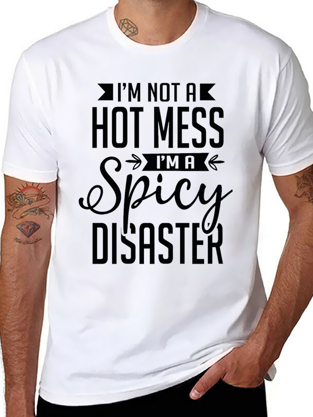 Spicy Disaster Graphic Tee - Unisex Black T-Shirt