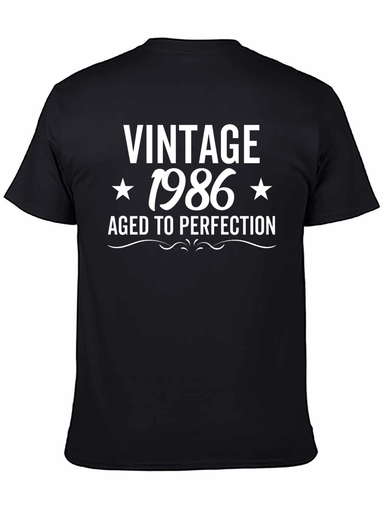 Vintage 1986 Aged to Perfection Black T-Shirt
