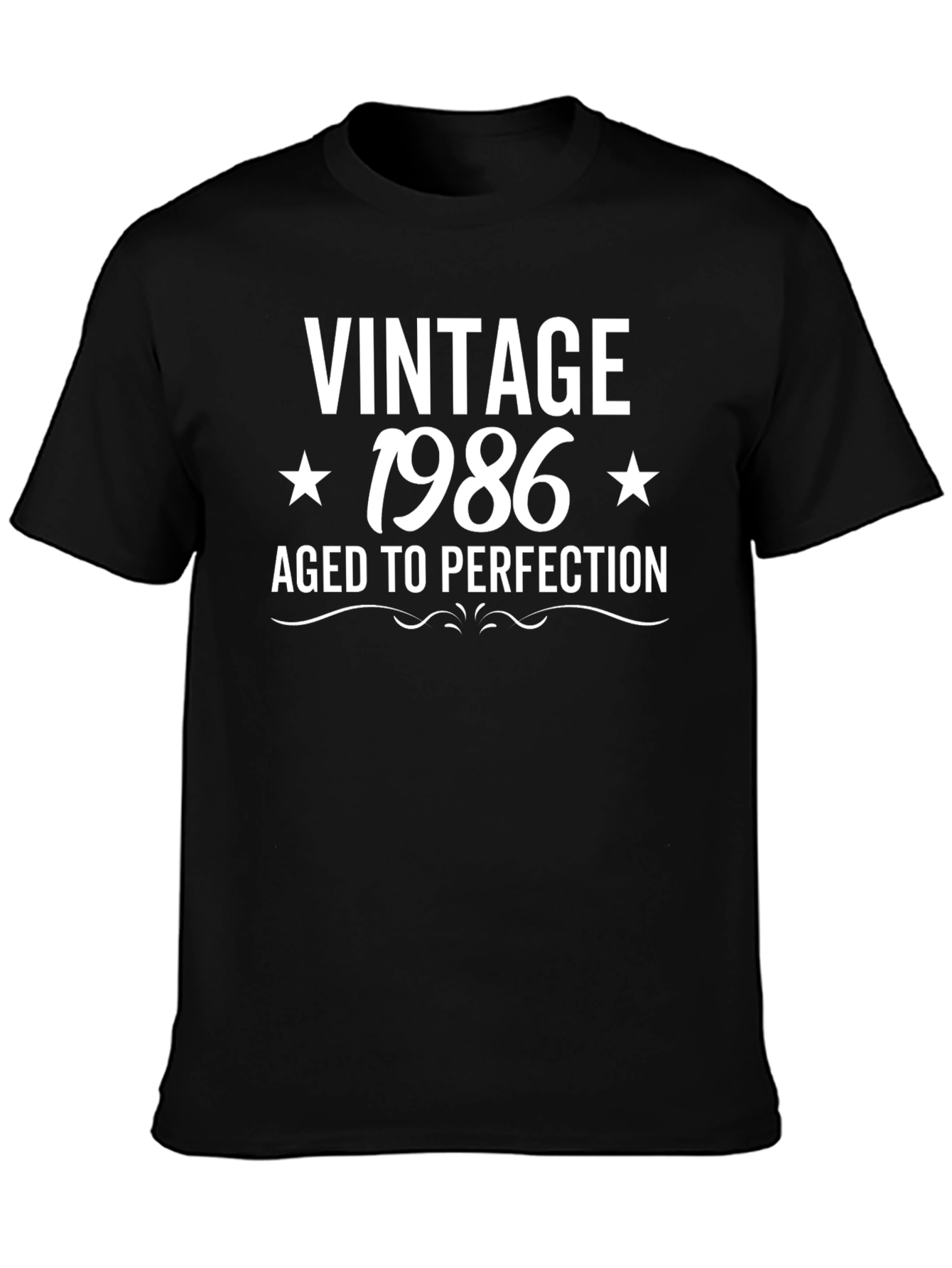 Vintage 1986 Aged to Perfection Black T-Shirt