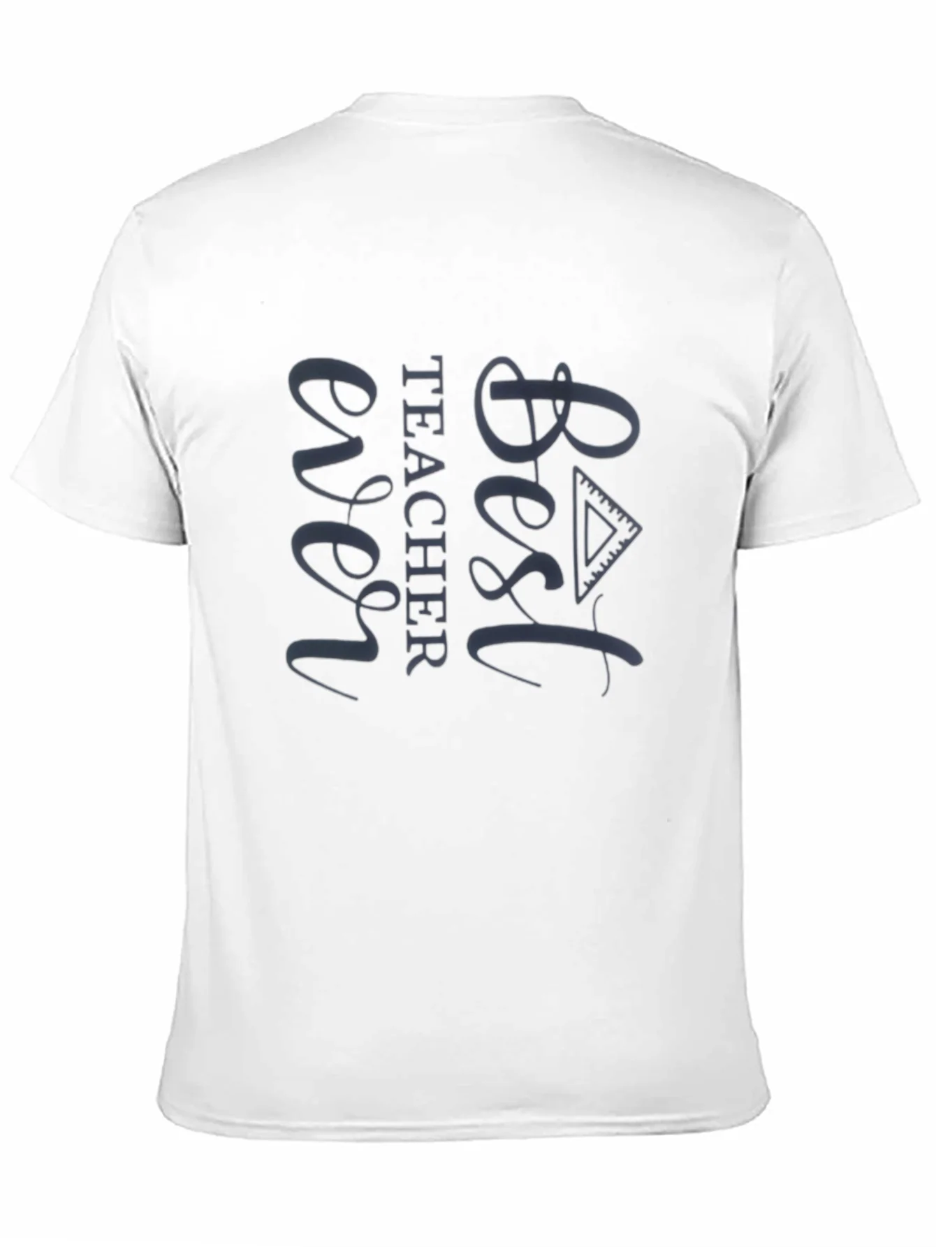 Best Teacher Ever Graphic Tee - Black Casual T-Shirt