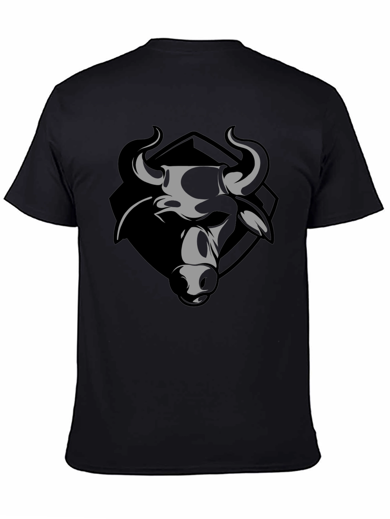 Bull Graphic Print Crew Neck T-Shirt