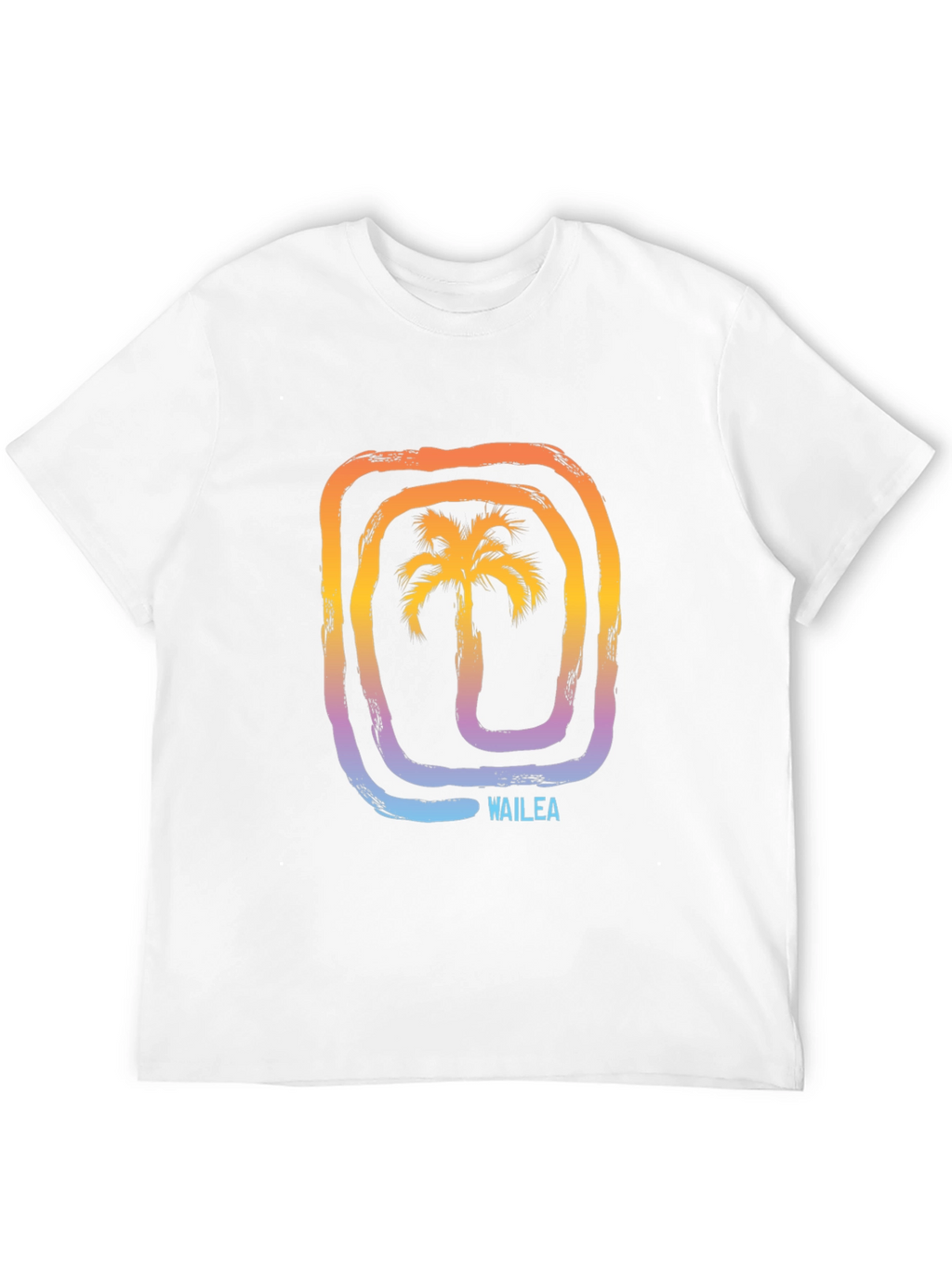 Wailea Palm Tree Graphic Tee - Stylish Black T-Shirt