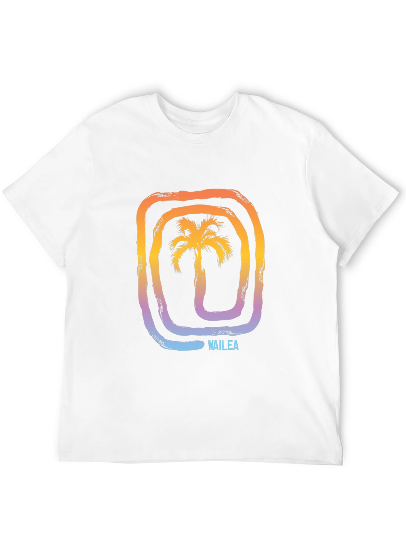 Wailea Palm Tree Graphic Tee - Stylish Black T-Shirt