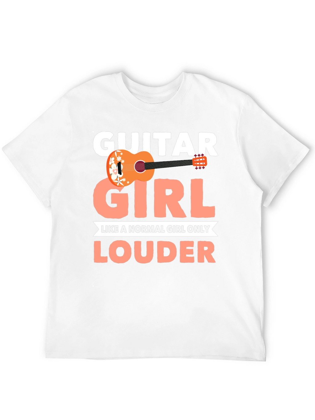 Guitar Girl Louder T-Shirt