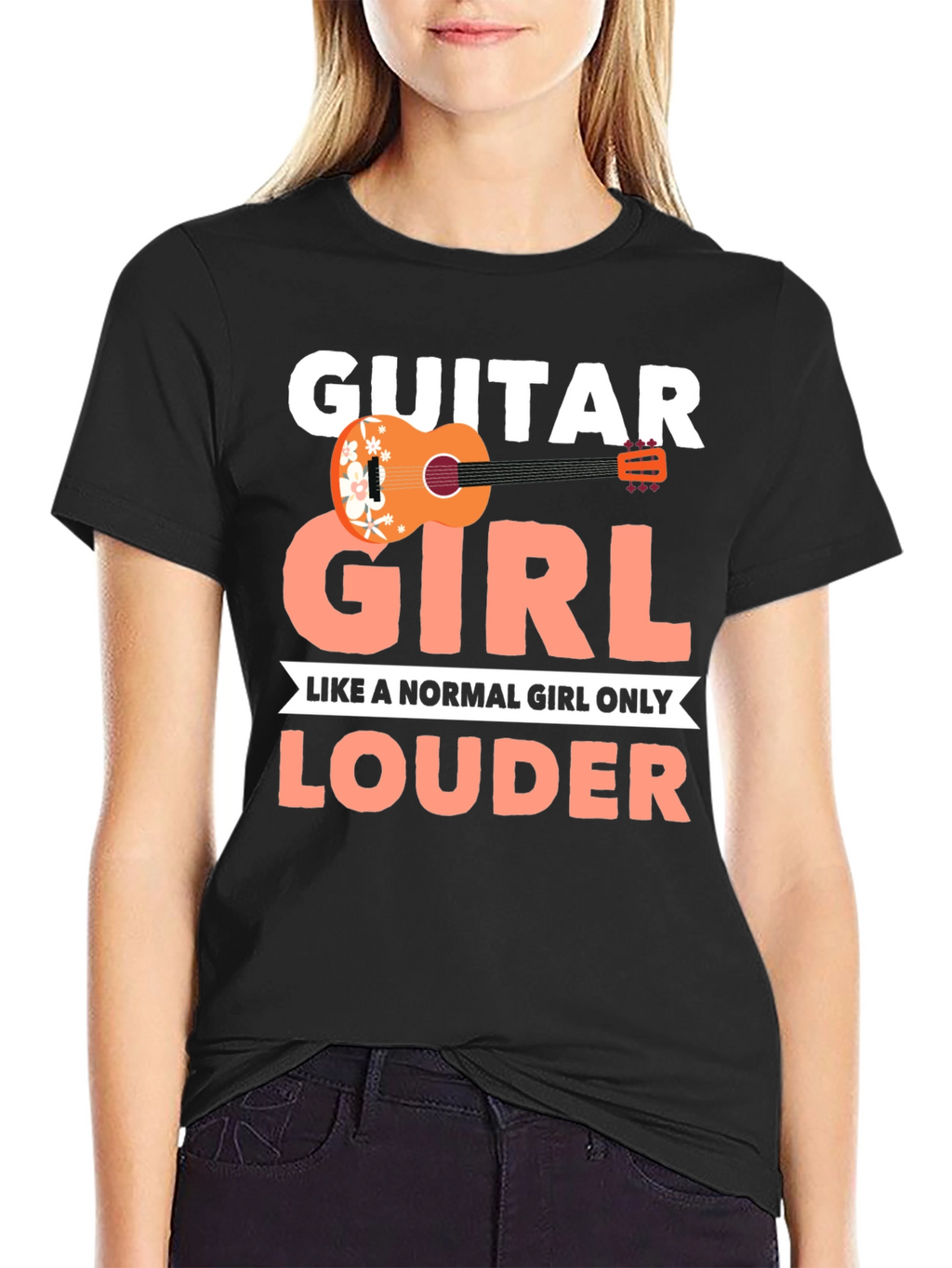 Guitar Girl Louder T-Shirt