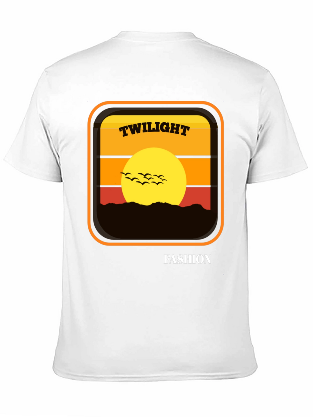 Twilight Fashion Graphic Tee - Retro Sunset Design