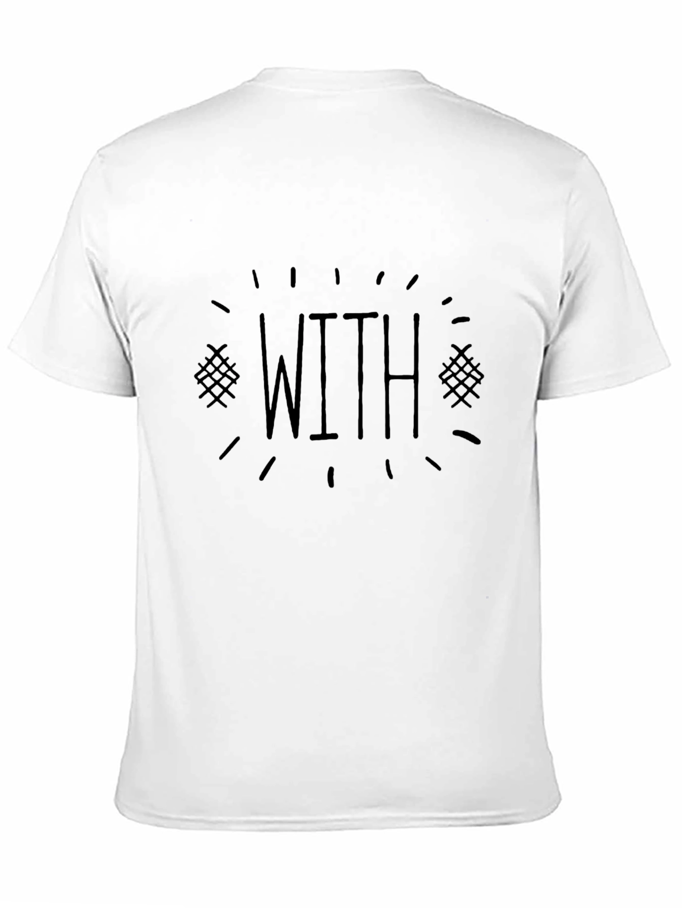 Mens Black T-Shirt - WITH Graphic Tee