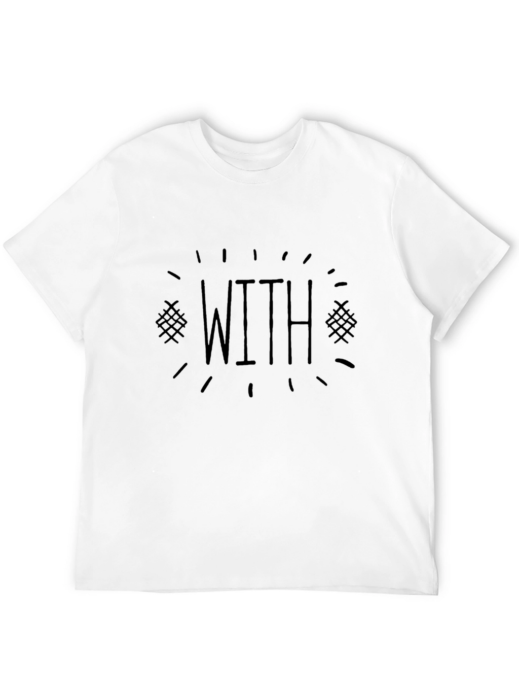 Mens Black T-Shirt - WITH Graphic Tee