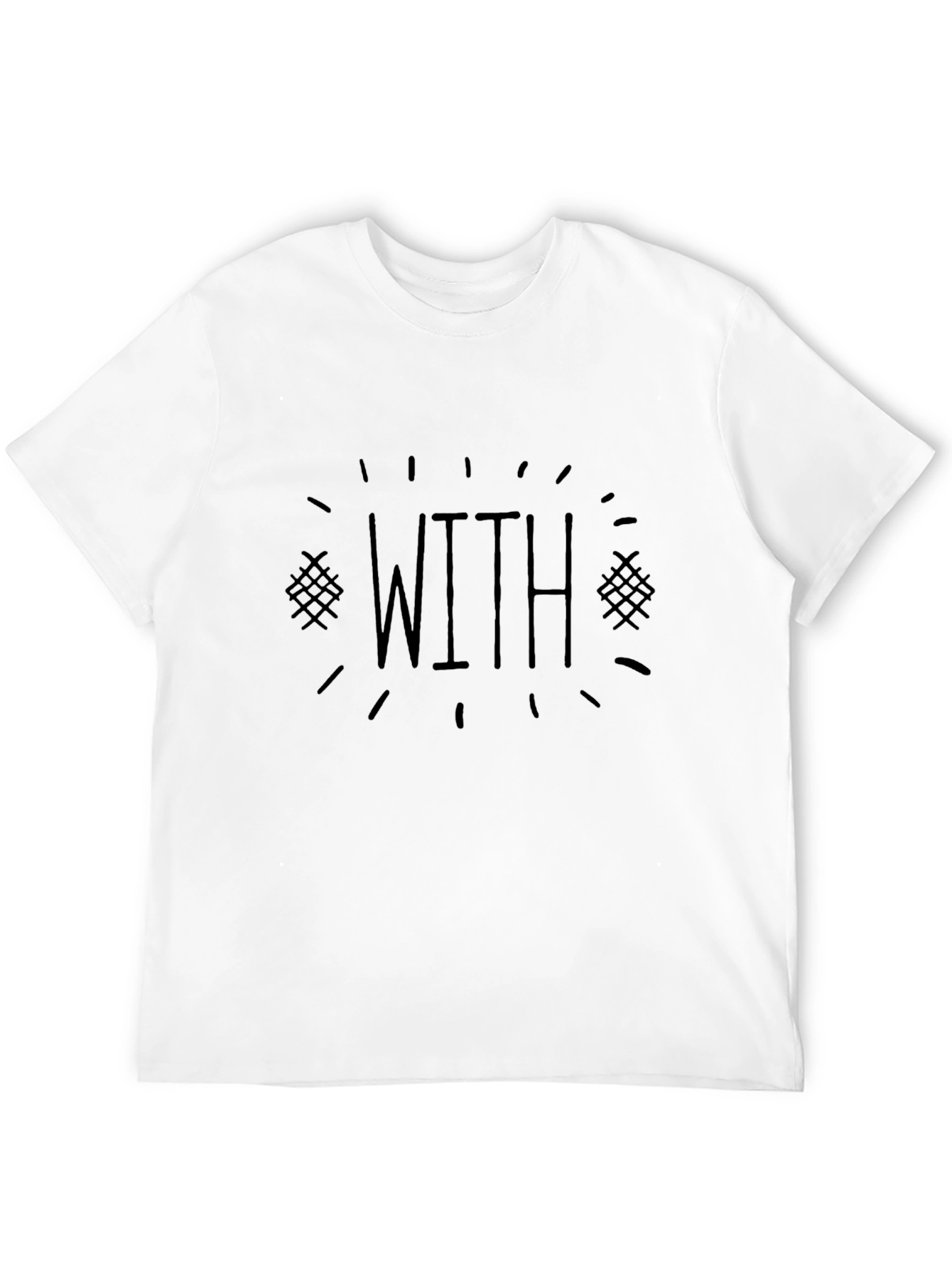 Mens Black T-Shirt - WITH Graphic Tee