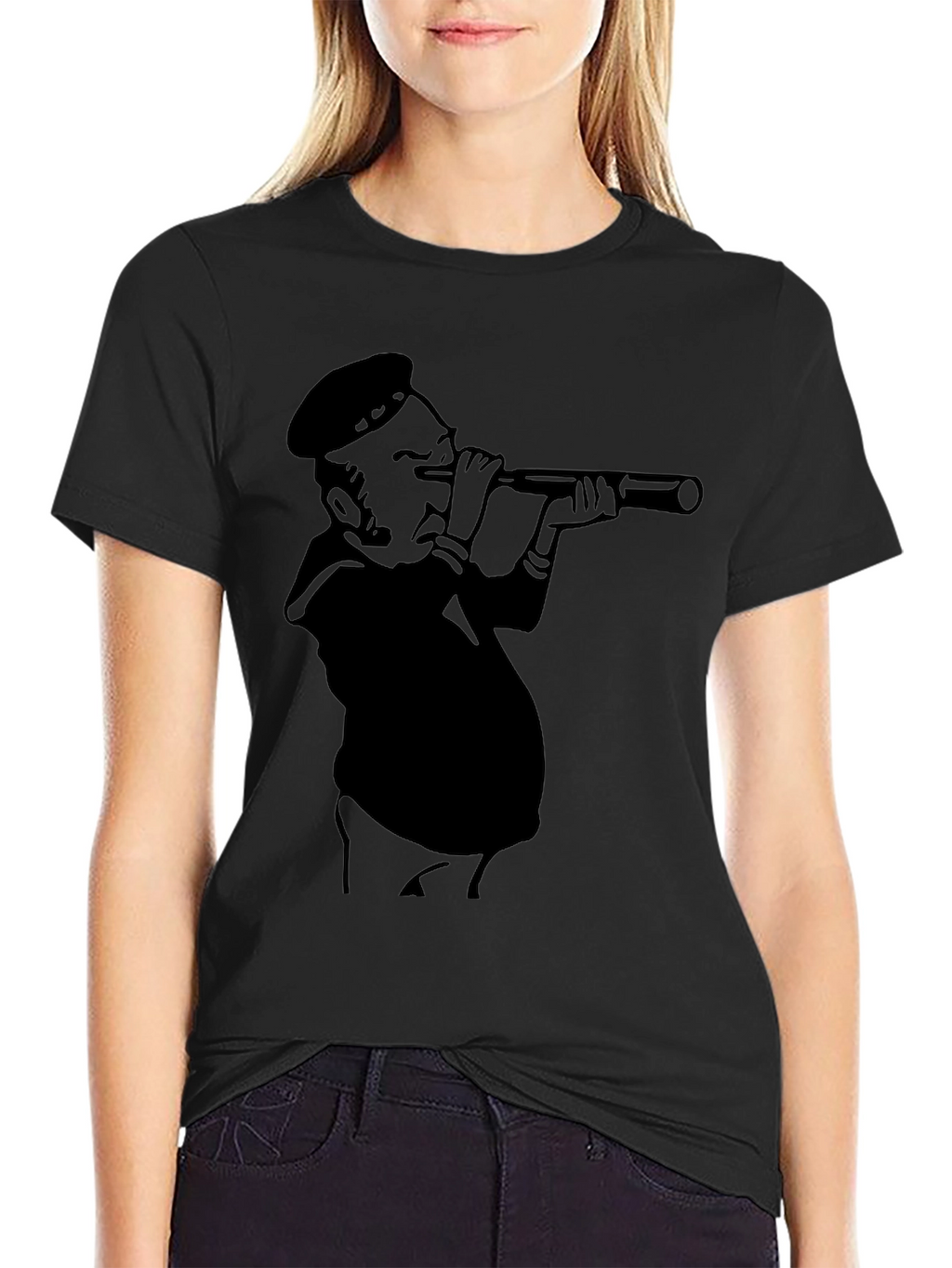 Nautical Lookout T-Shirt - Black Graphic Tee