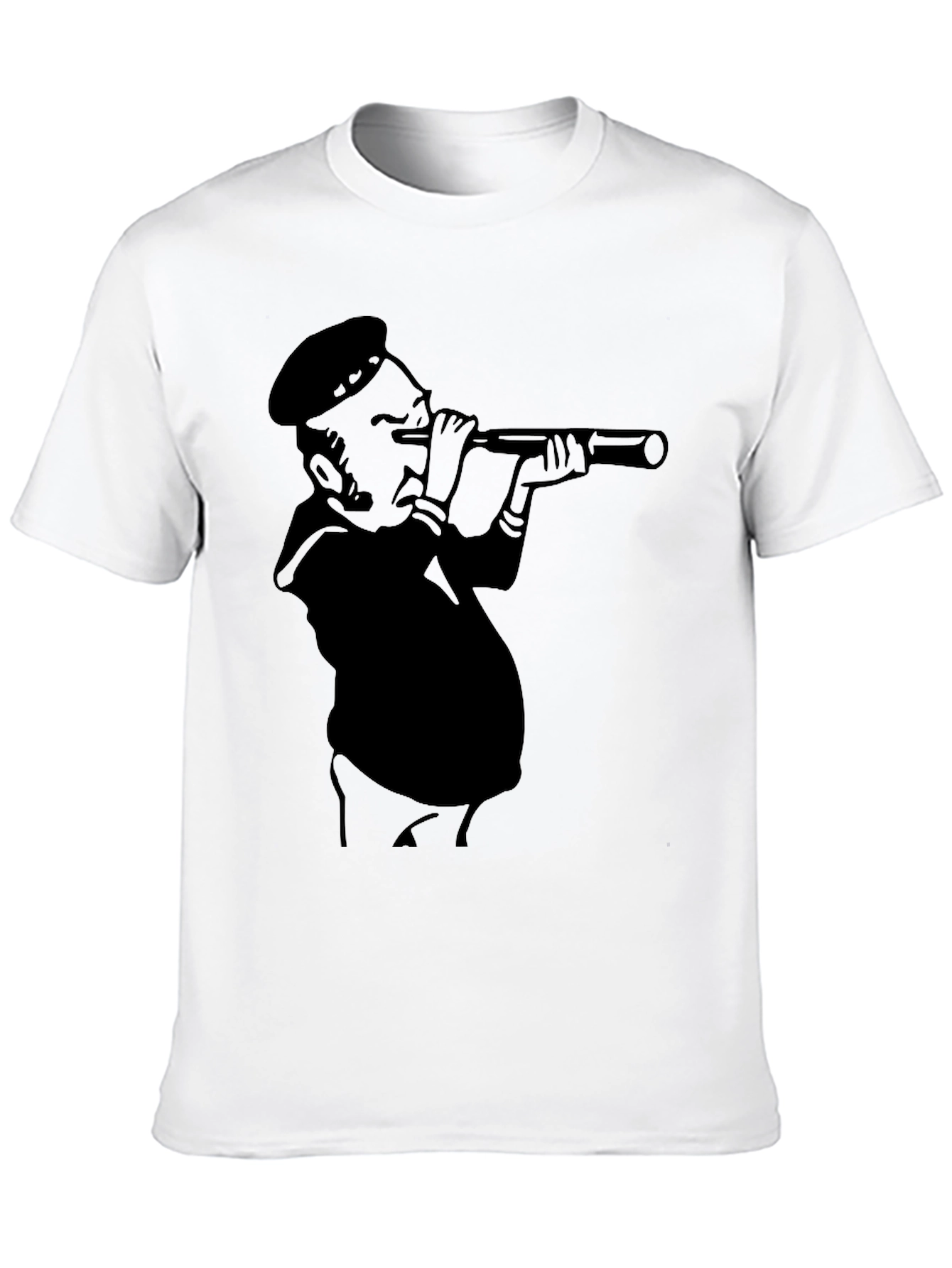 Nautical Lookout T-Shirt - Black Graphic Tee