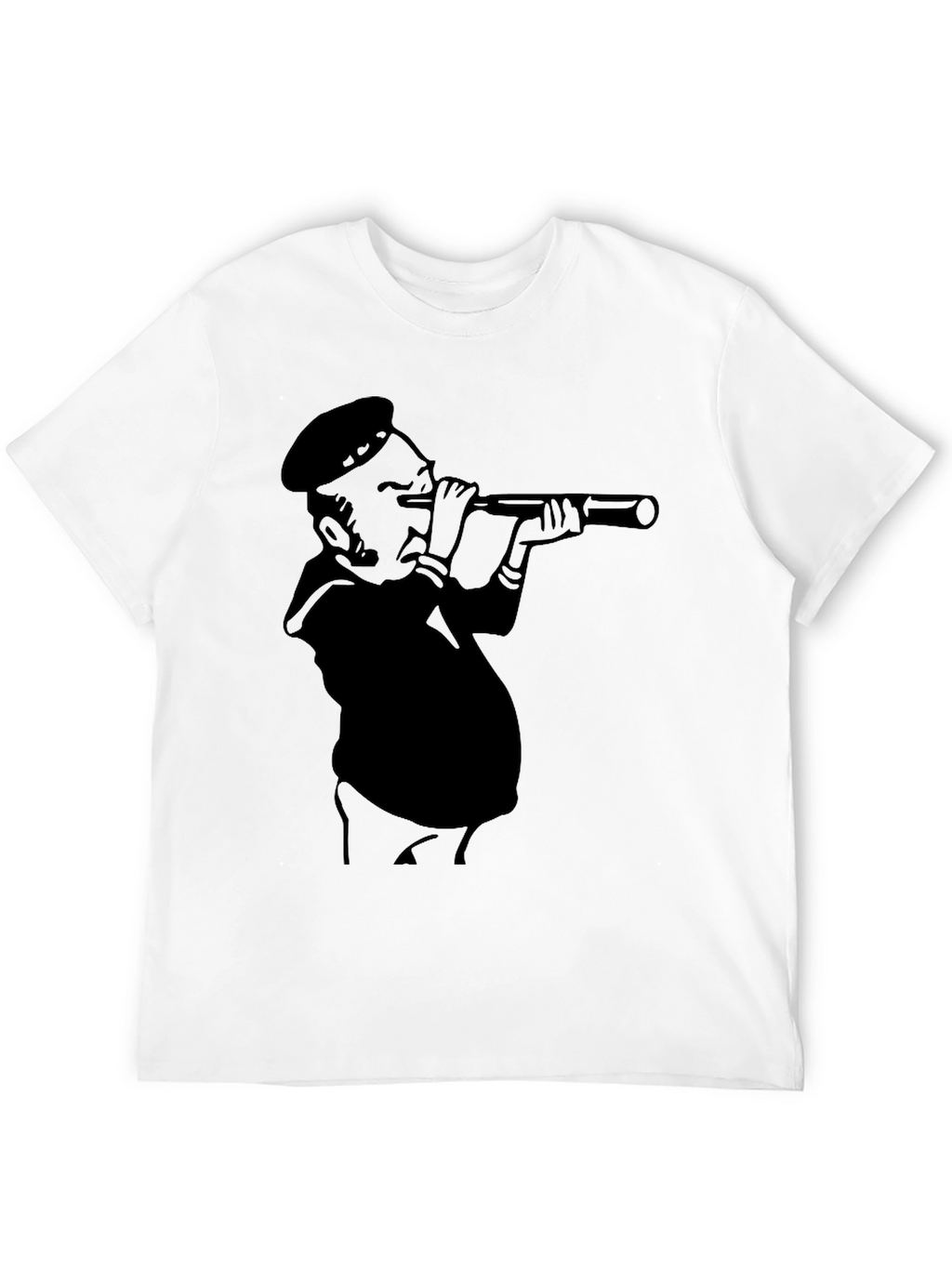 Nautical Lookout T-Shirt - Black Graphic Tee