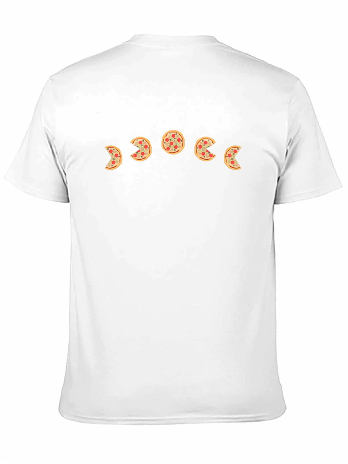 Pizza Moon Phase Black T-Shirt - Casual & Stylish