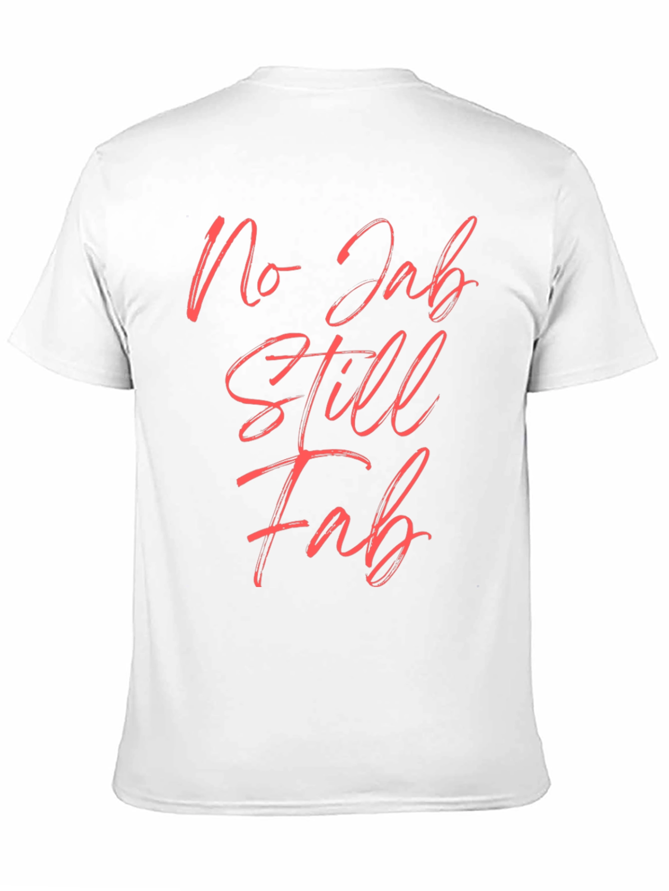No Jab Still Fab Black Tee
