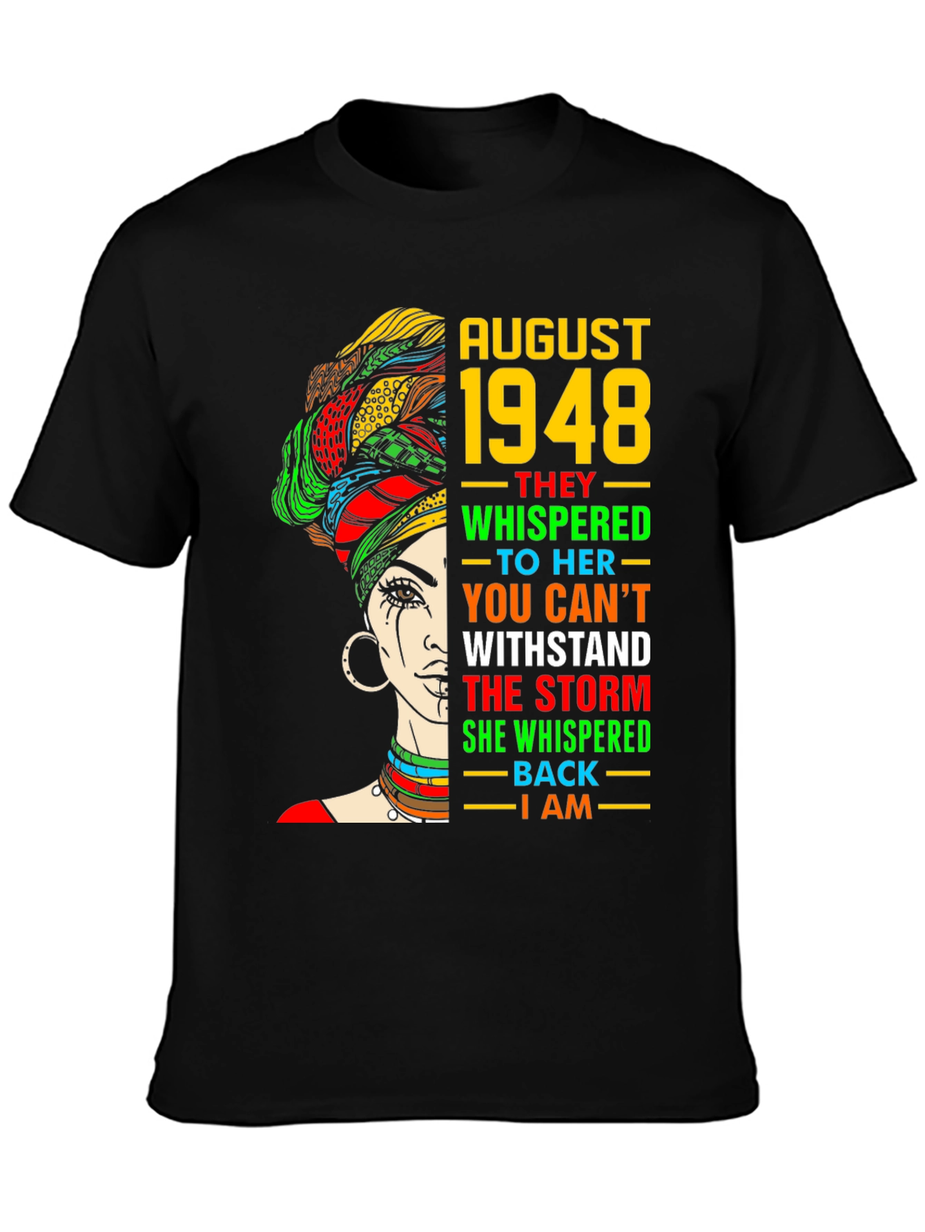 August 1948 Black Woman T-Shirt