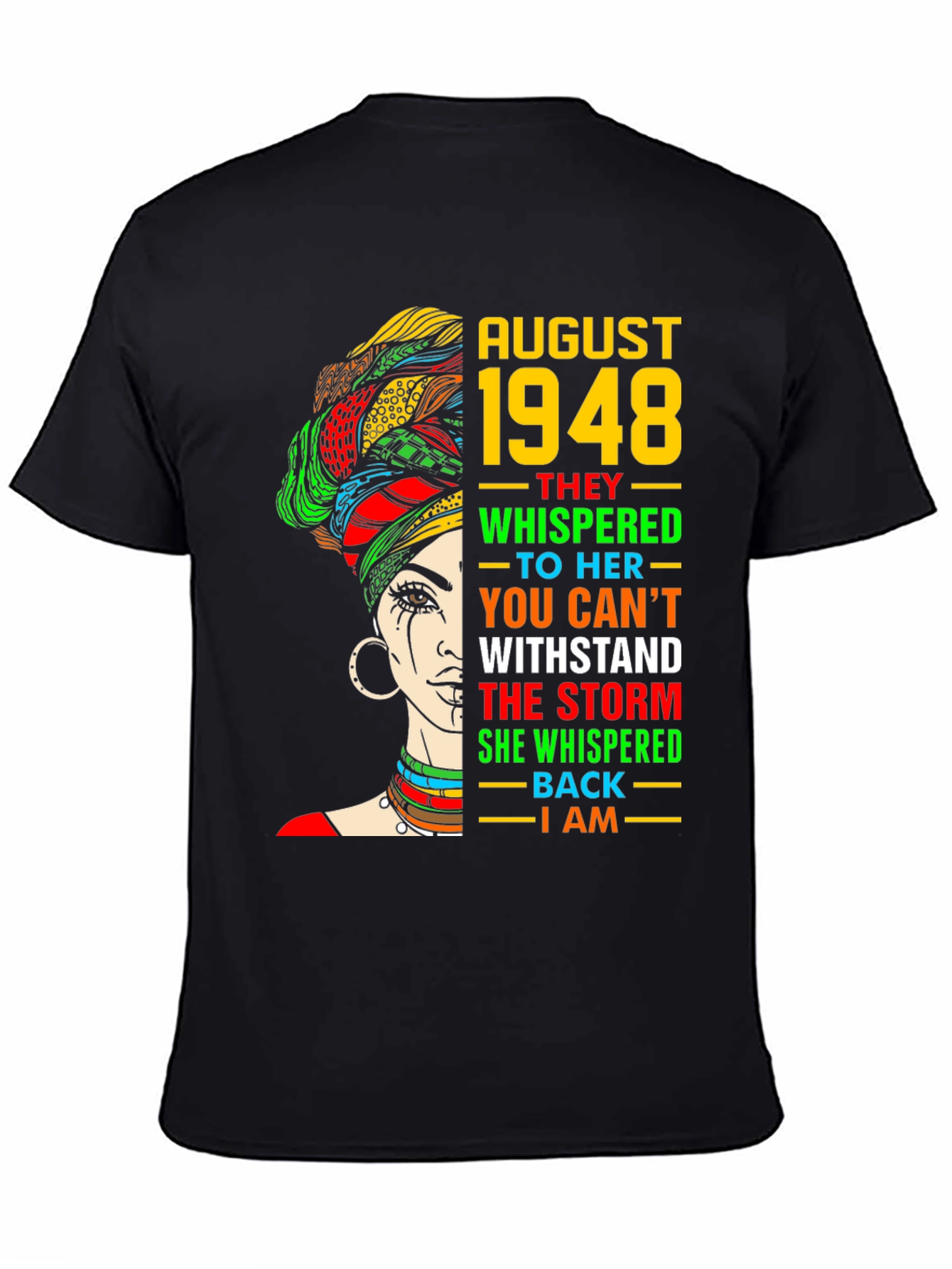 August 1948 Black Woman T-Shirt
