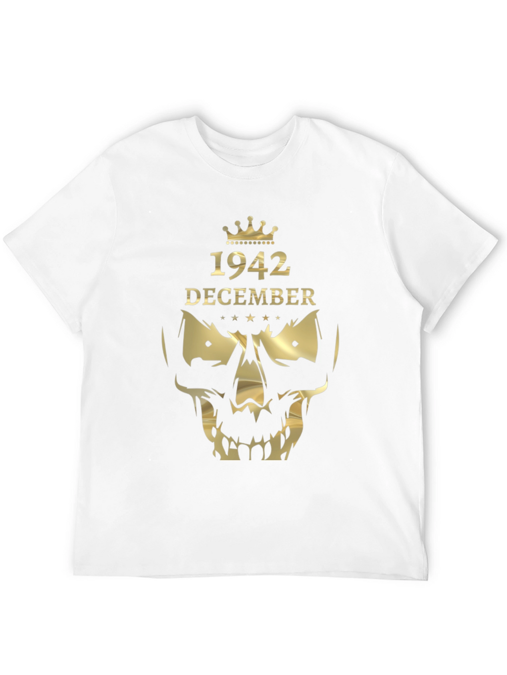 1942 December Graphic T-Shirt - Skull Crown