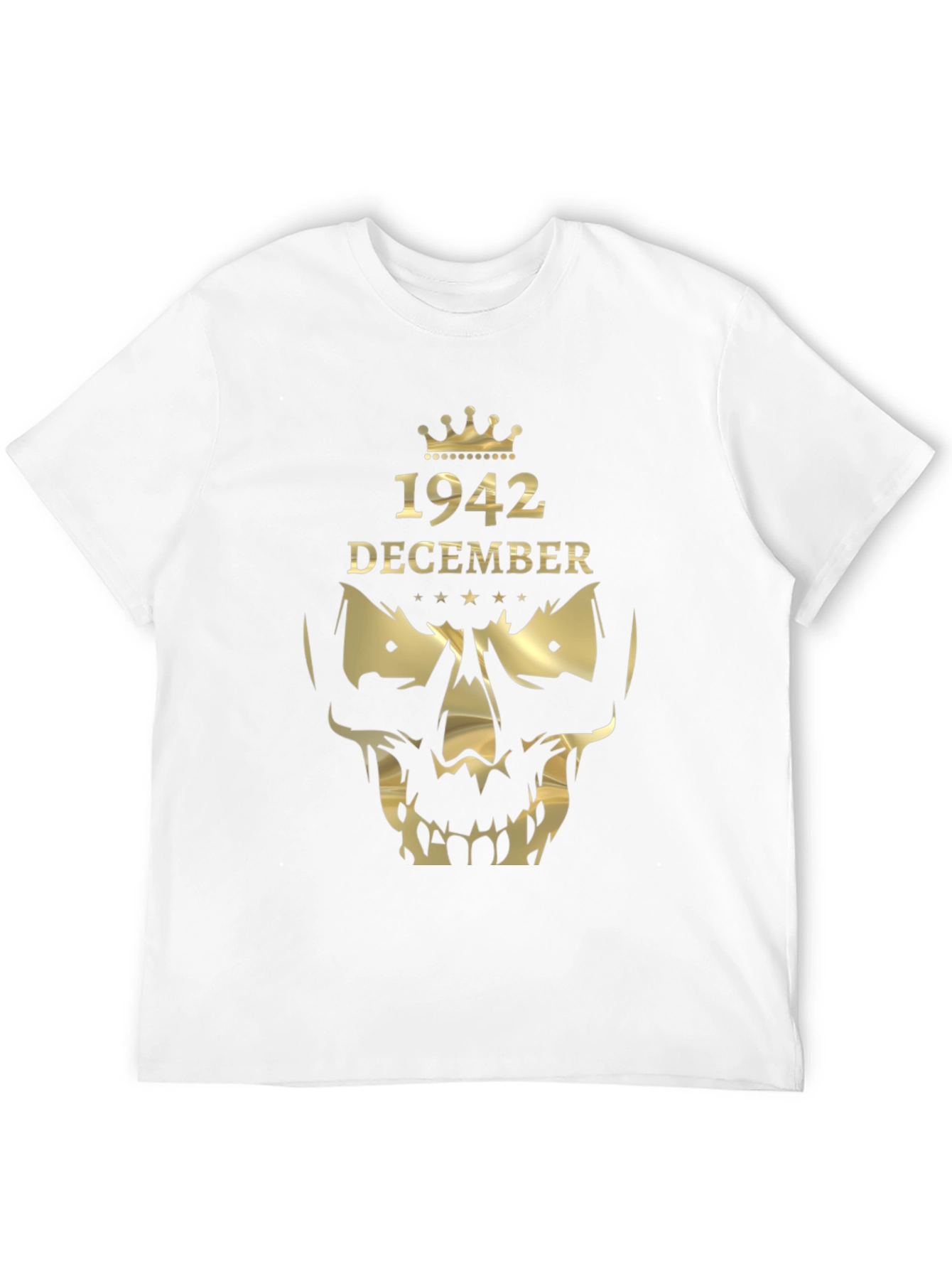 1942 December Graphic T-Shirt - Skull Crown