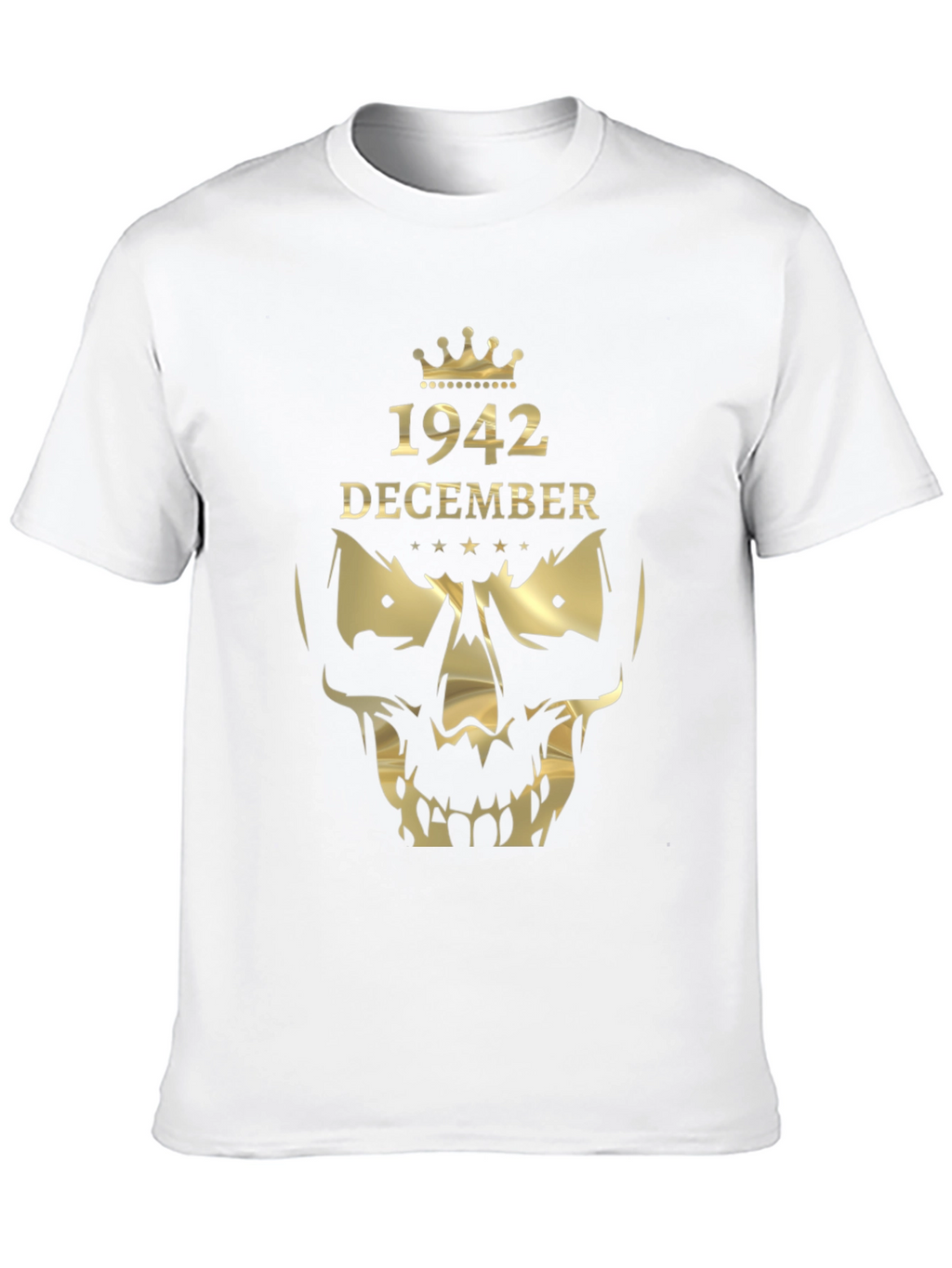1942 December Graphic T-Shirt - Skull Crown
