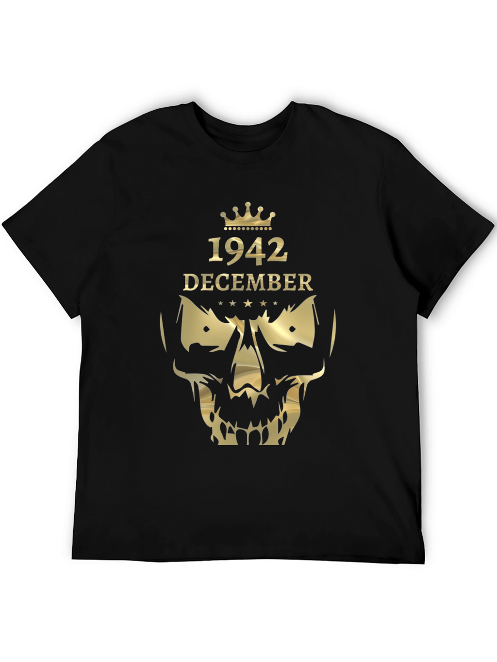 1942 December Graphic T-Shirt - Skull Crown