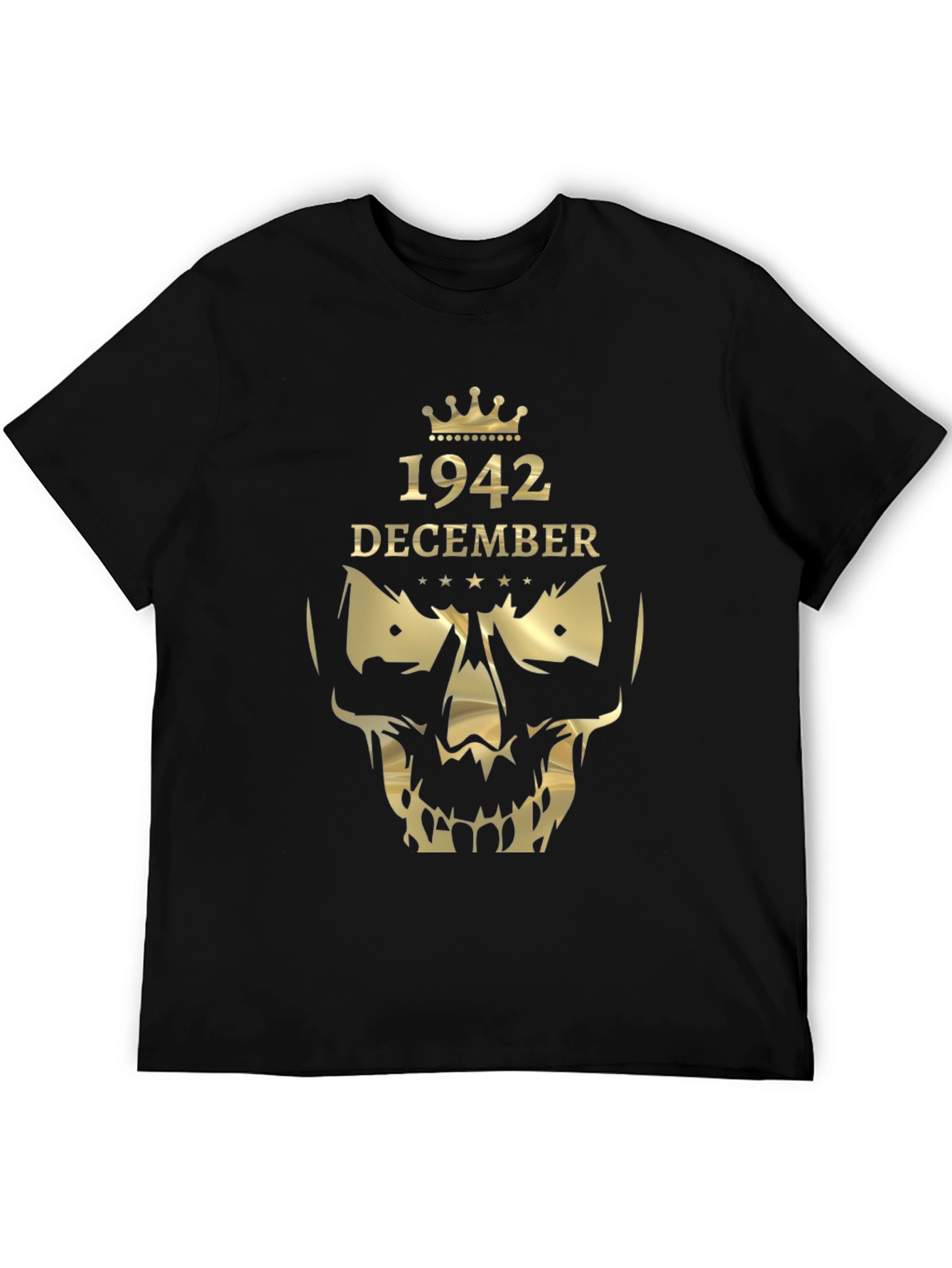 1942 December Graphic T-Shirt - Skull Crown