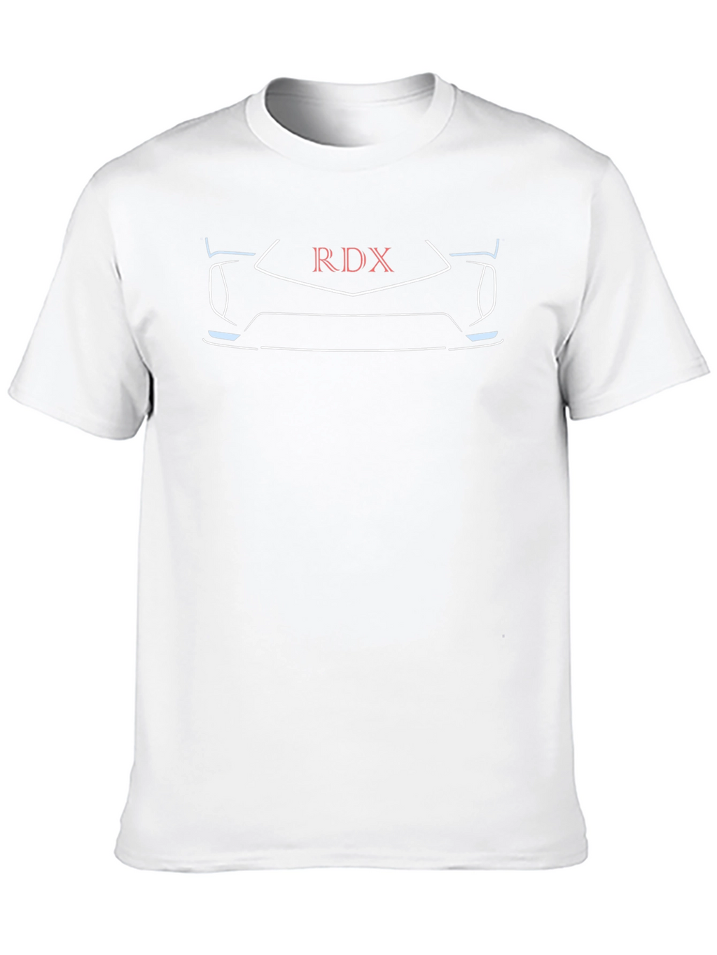 RDX Car Outline Graphic Black T-Shirt