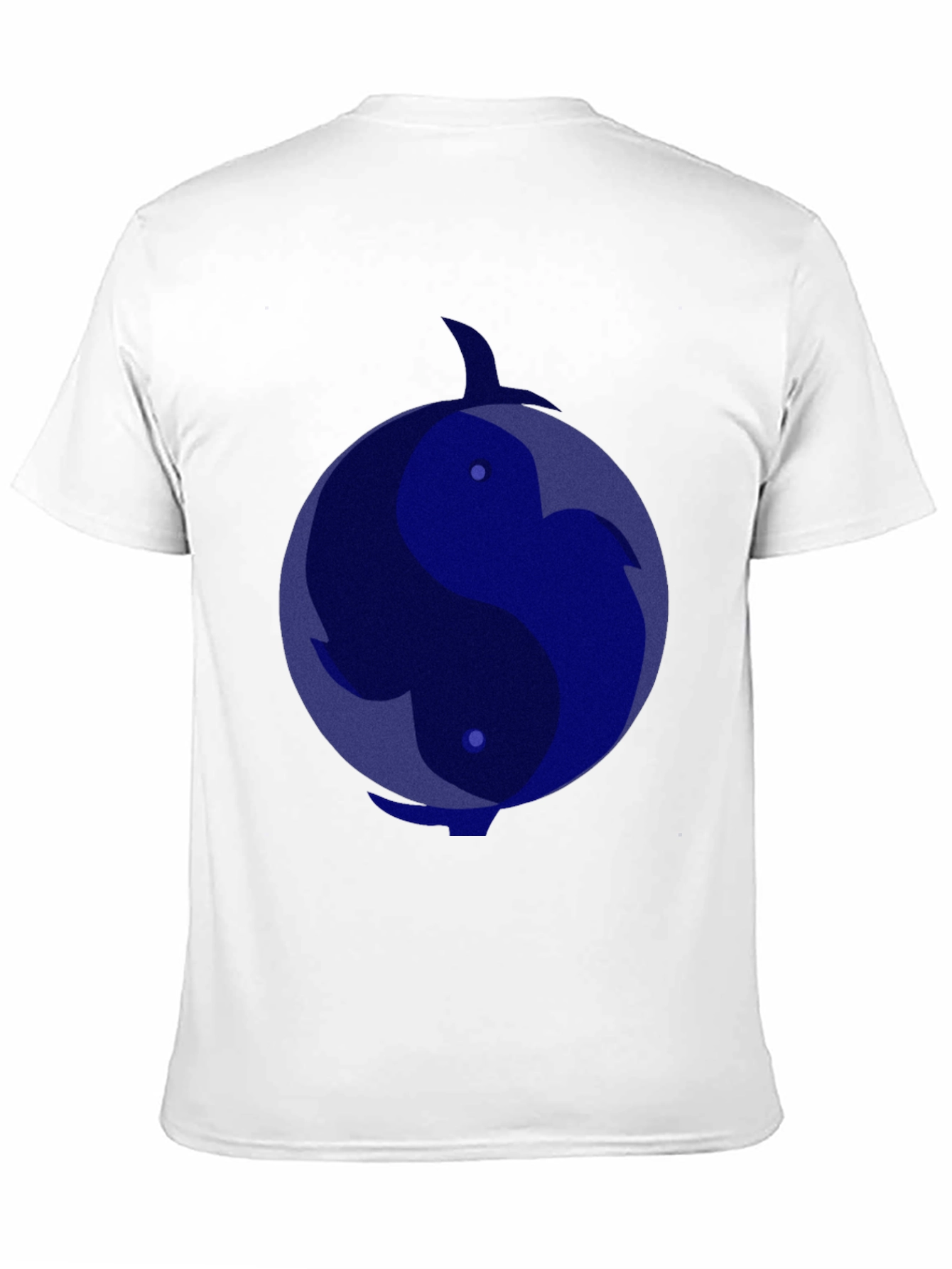 Yin Yang Dolphin Graphic Tee - Black T-Shirt