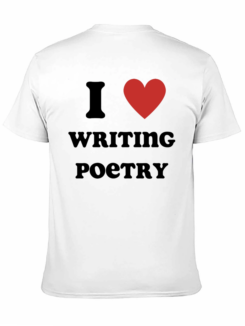 I Heart Writing Poetry Black T-Shirt