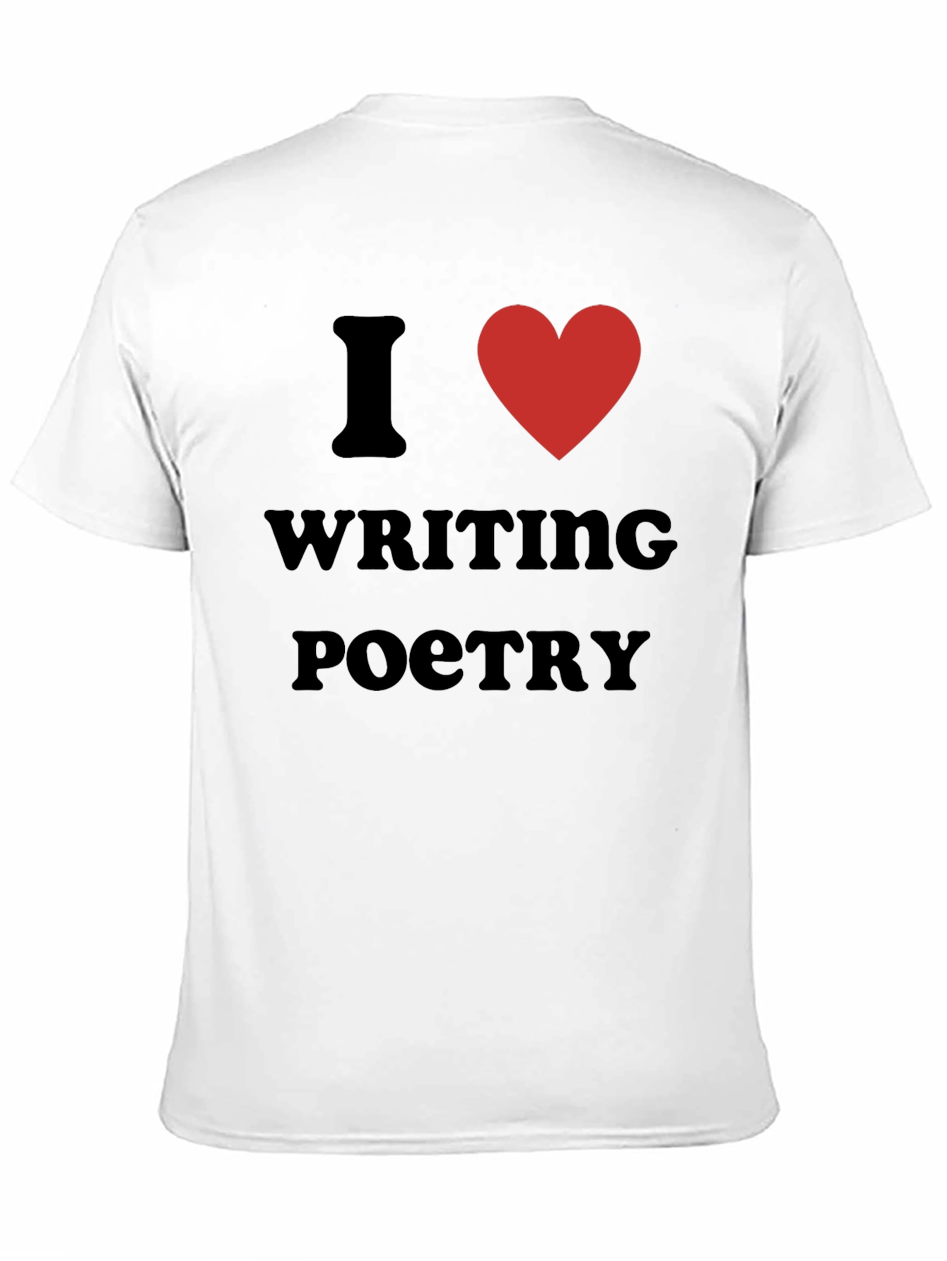 I Heart Writing Poetry Black T-Shirt