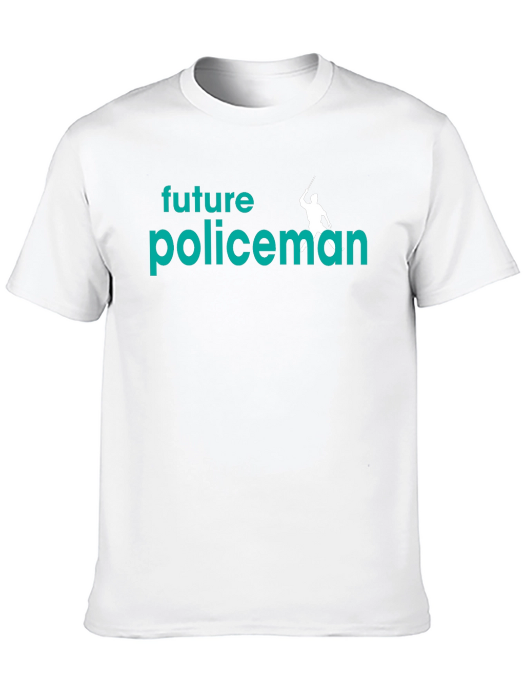 Future Policeman Black Graphic Tee
