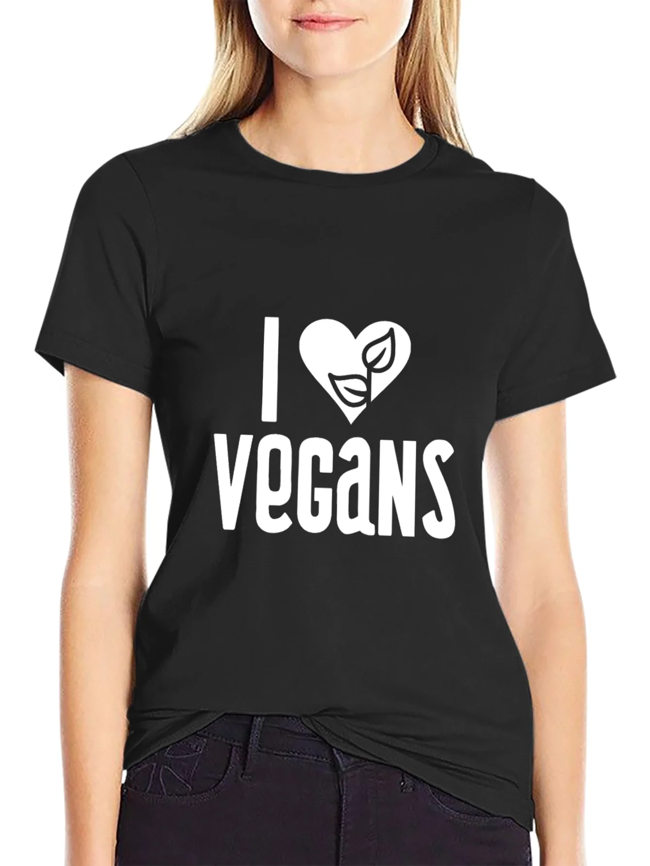 I Heart Vegans Graphic Tee - Vegan Lover T-Shirt