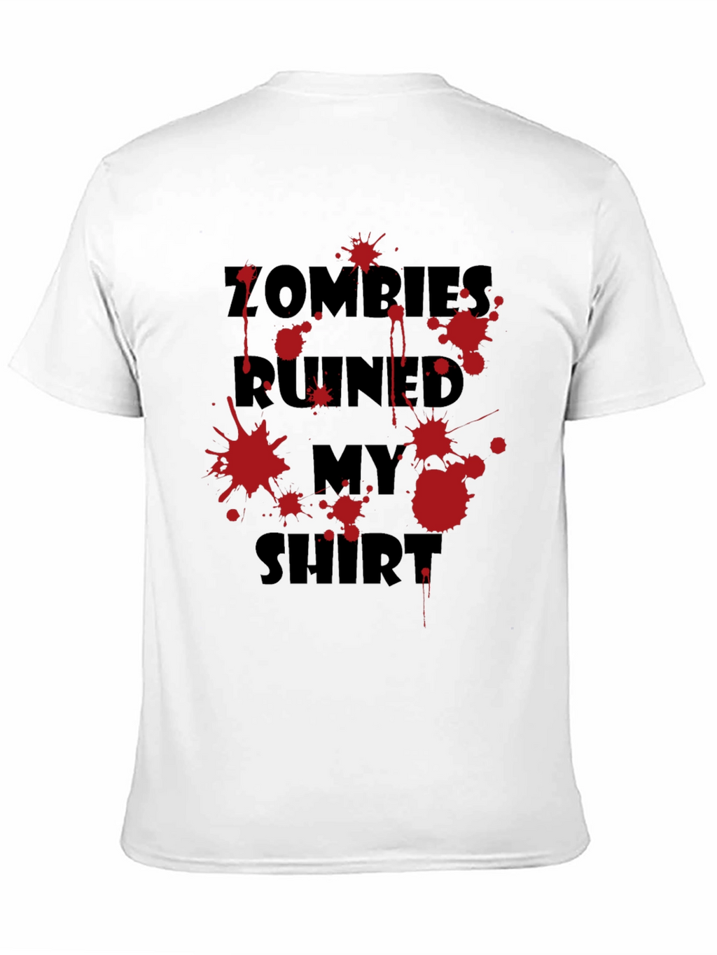 Zombies Ruined My Shirt Graphic Tee - Black
