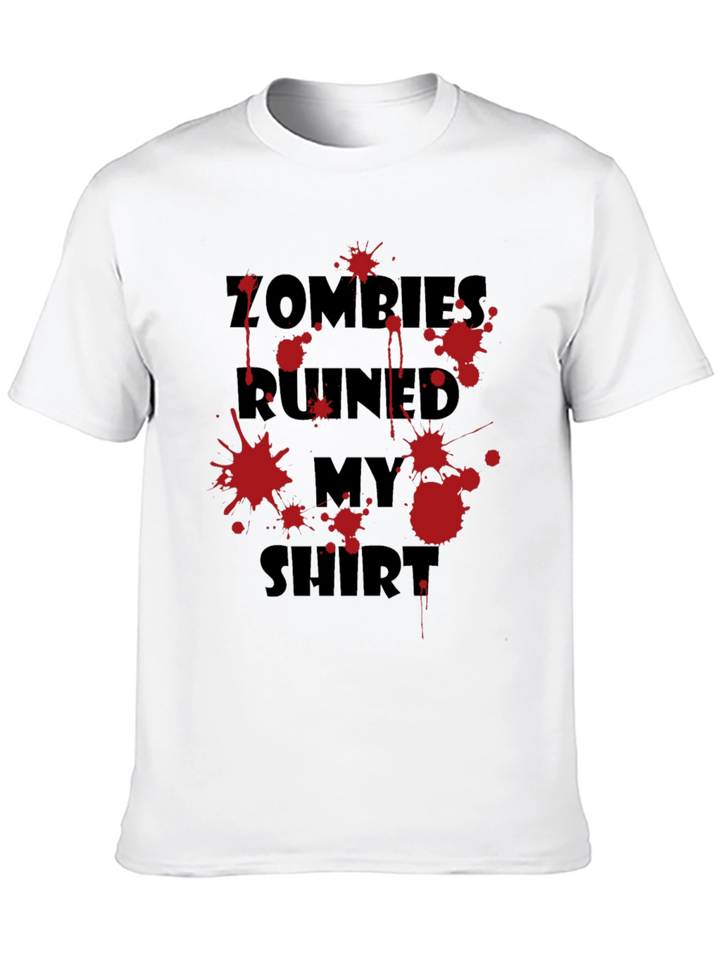 Zombies Ruined My Shirt Graphic Tee - Black