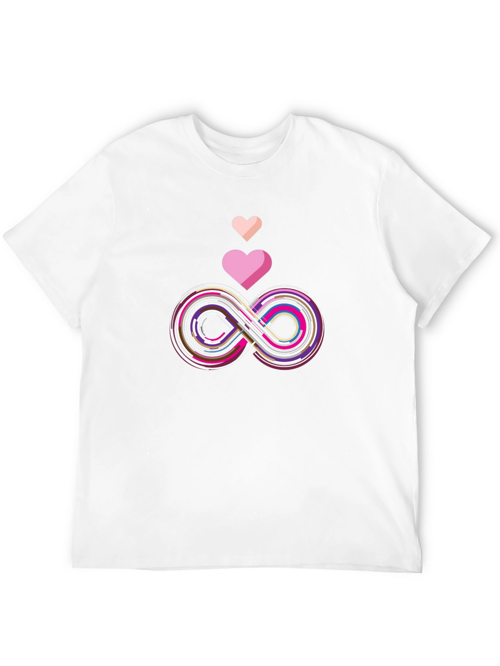 Infinity Love Graphic Tee - Stylish Black T-Shirt