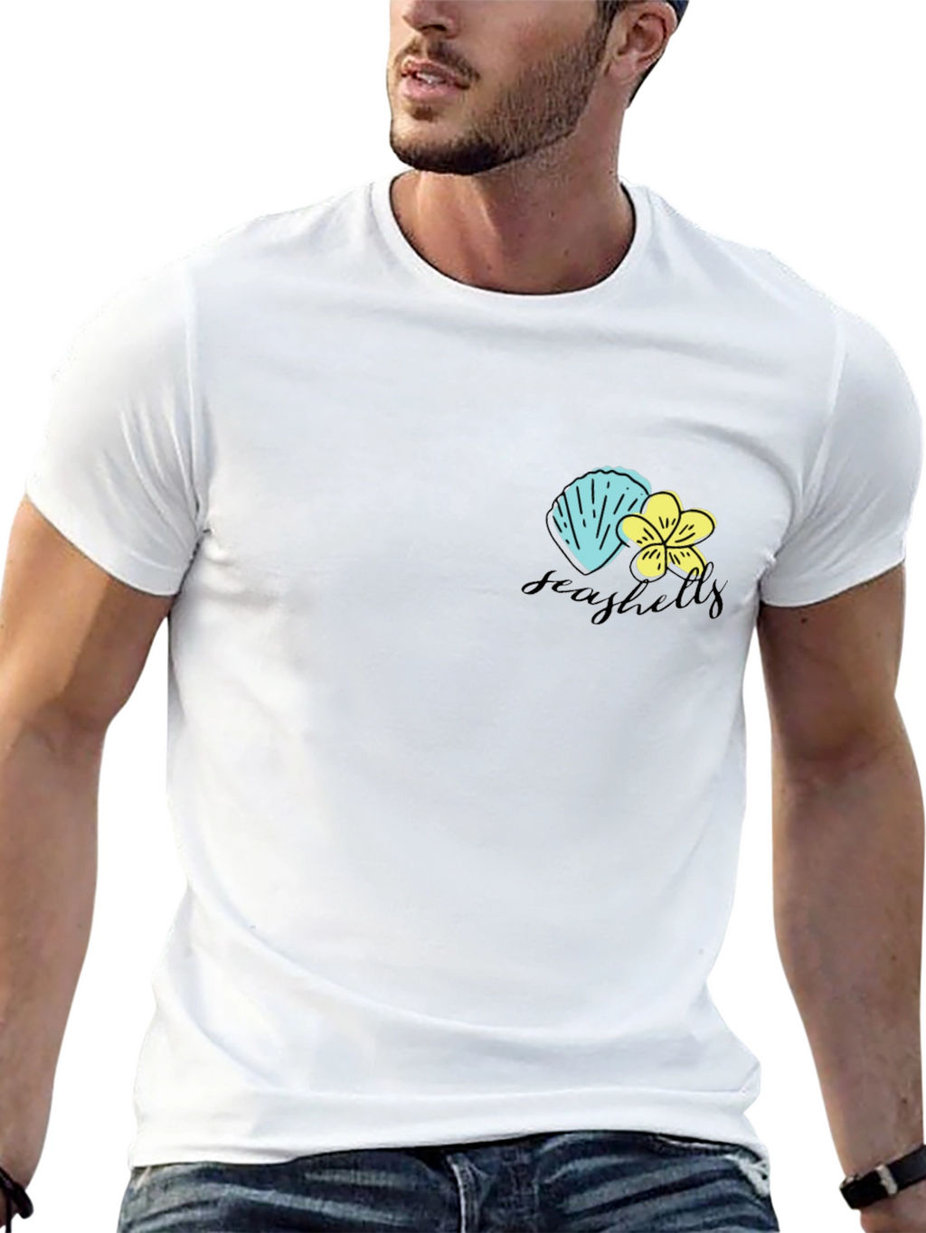 Seashells Graphic Print T-Shirt