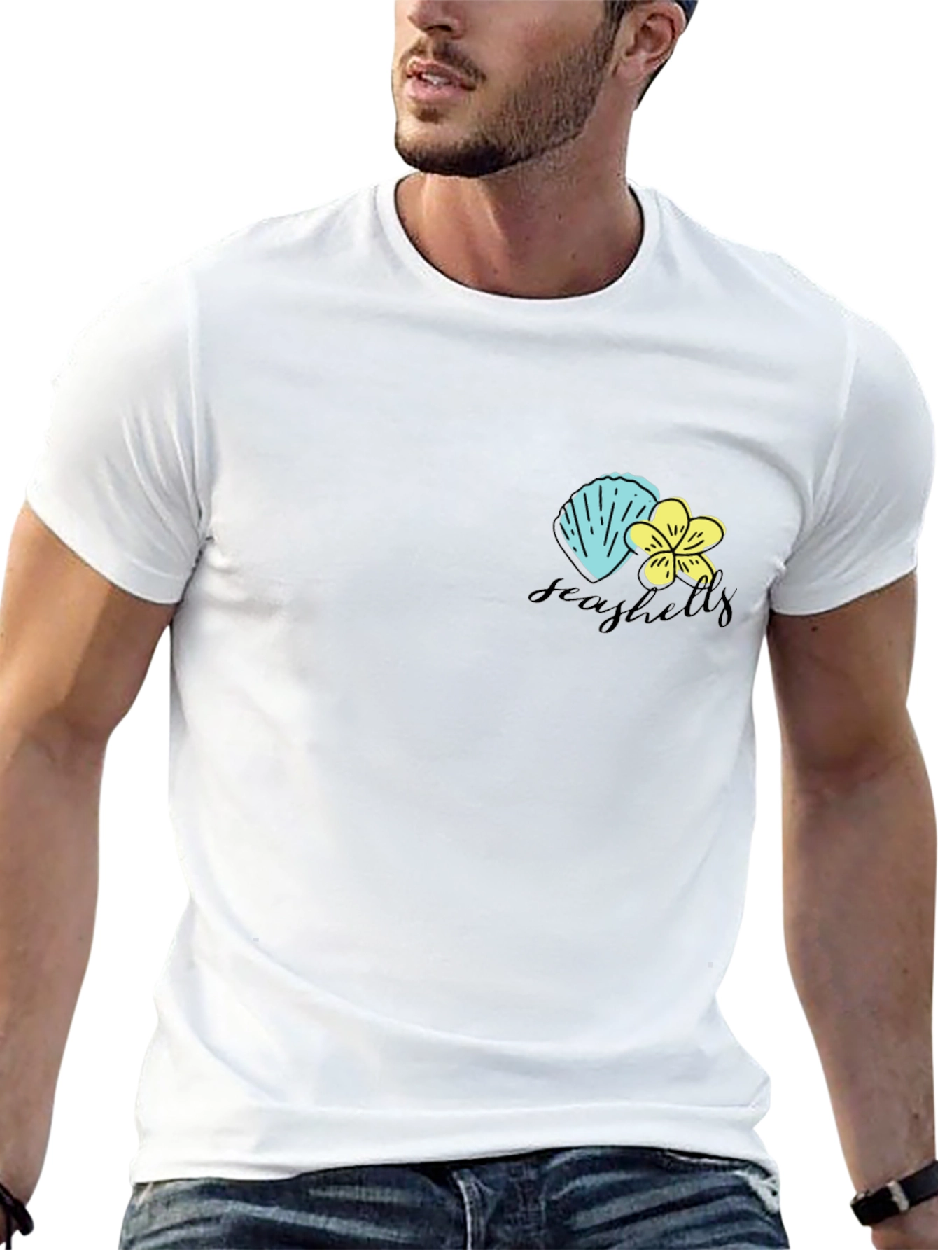 Seashells Graphic Print T-Shirt