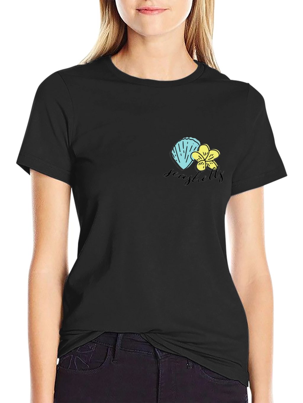 Seashells Graphic Print T-Shirt