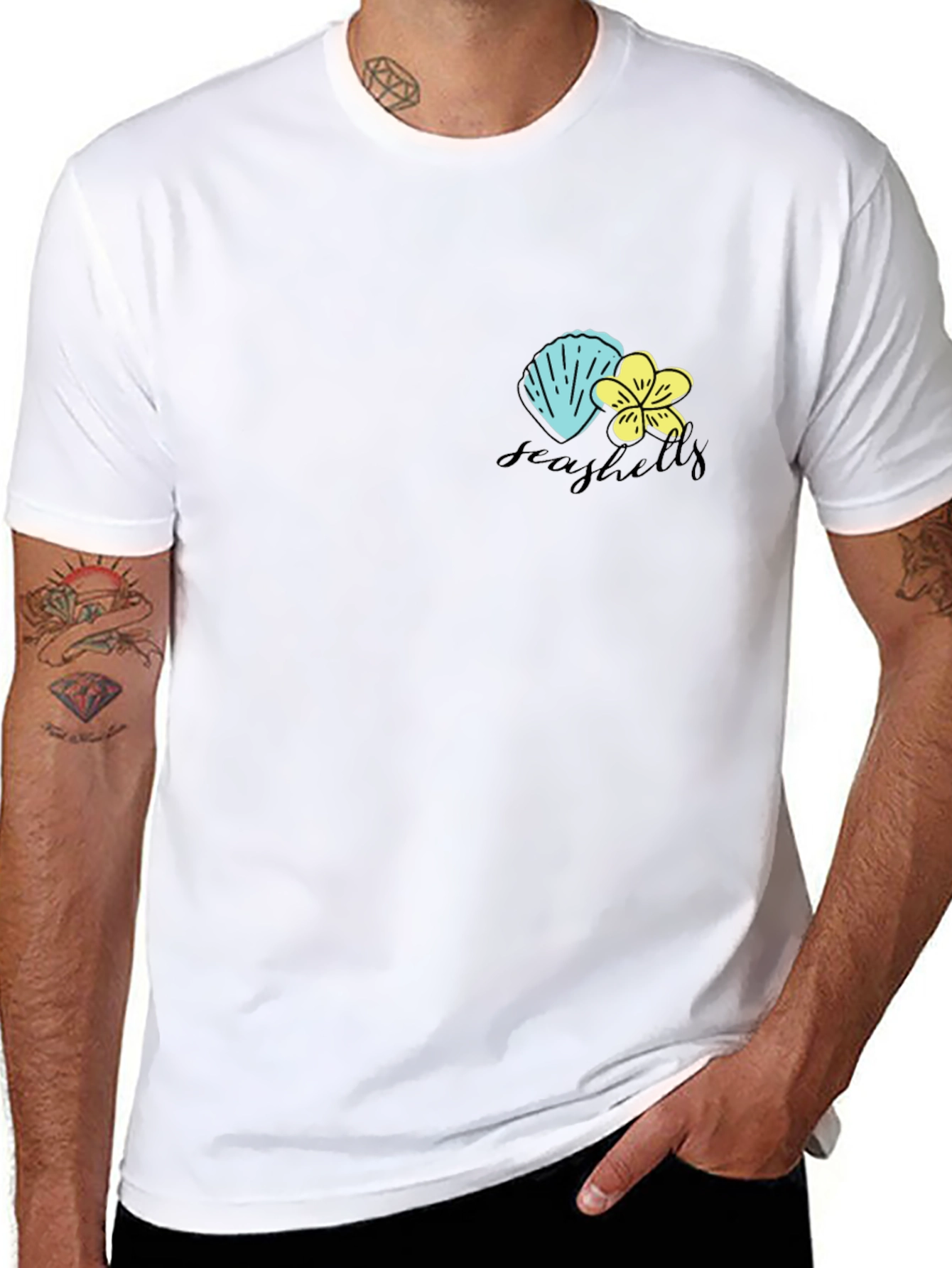 Seashells Graphic Print T-Shirt