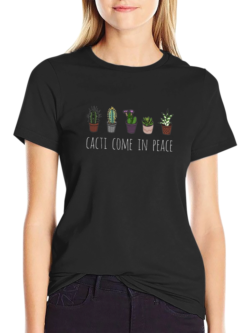 Cacti Come in Peace Graphic Tee