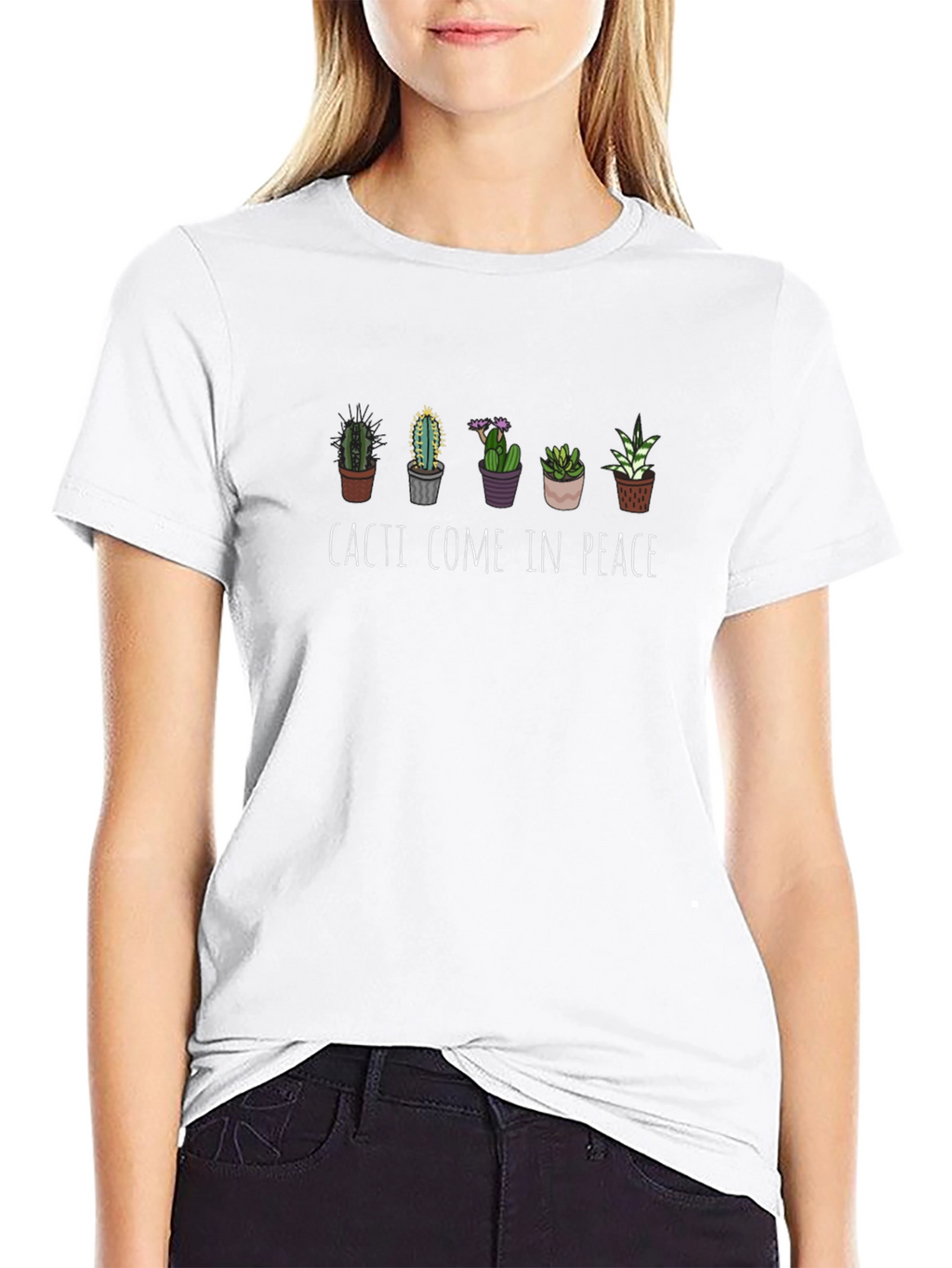 Cacti Come in Peace Graphic Tee