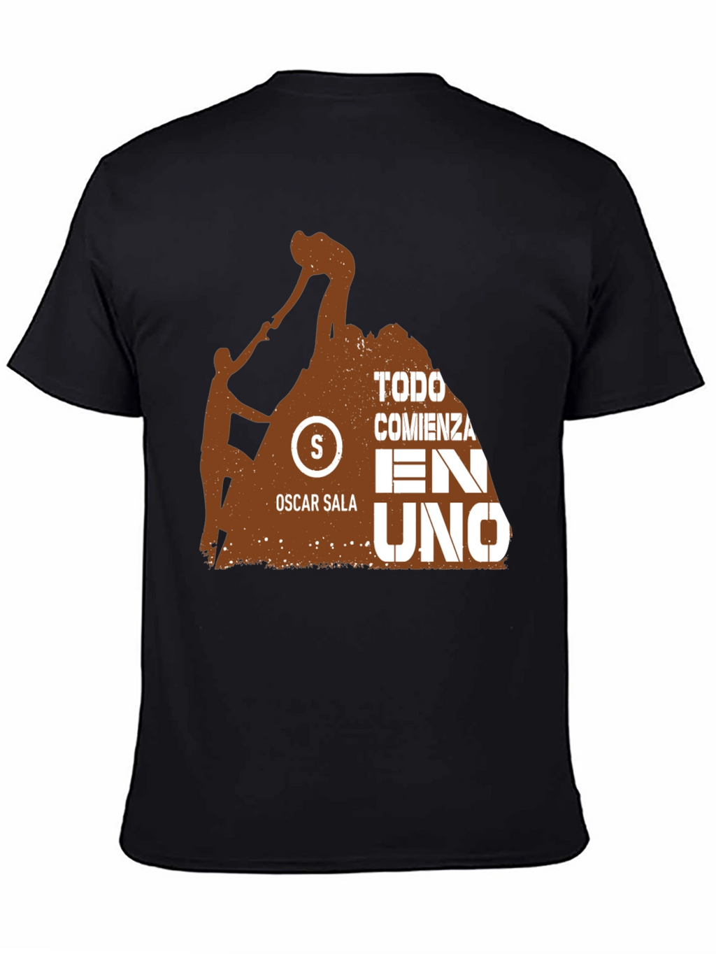 Motivation Black T-Shirt - Oscar Sala Design