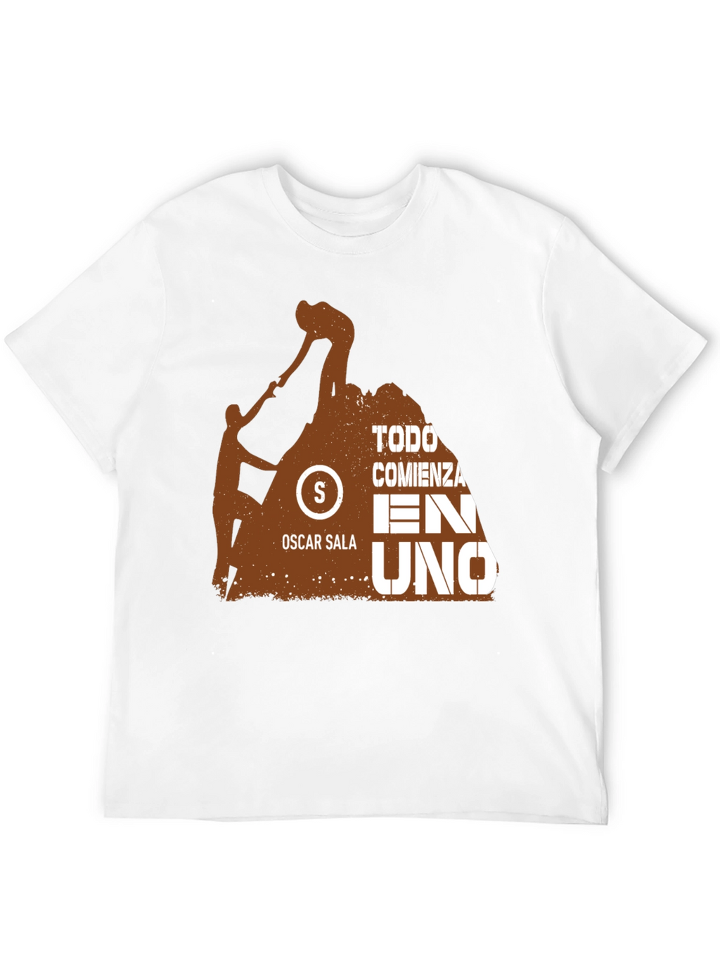 Motivation Black T-Shirt - Oscar Sala Design