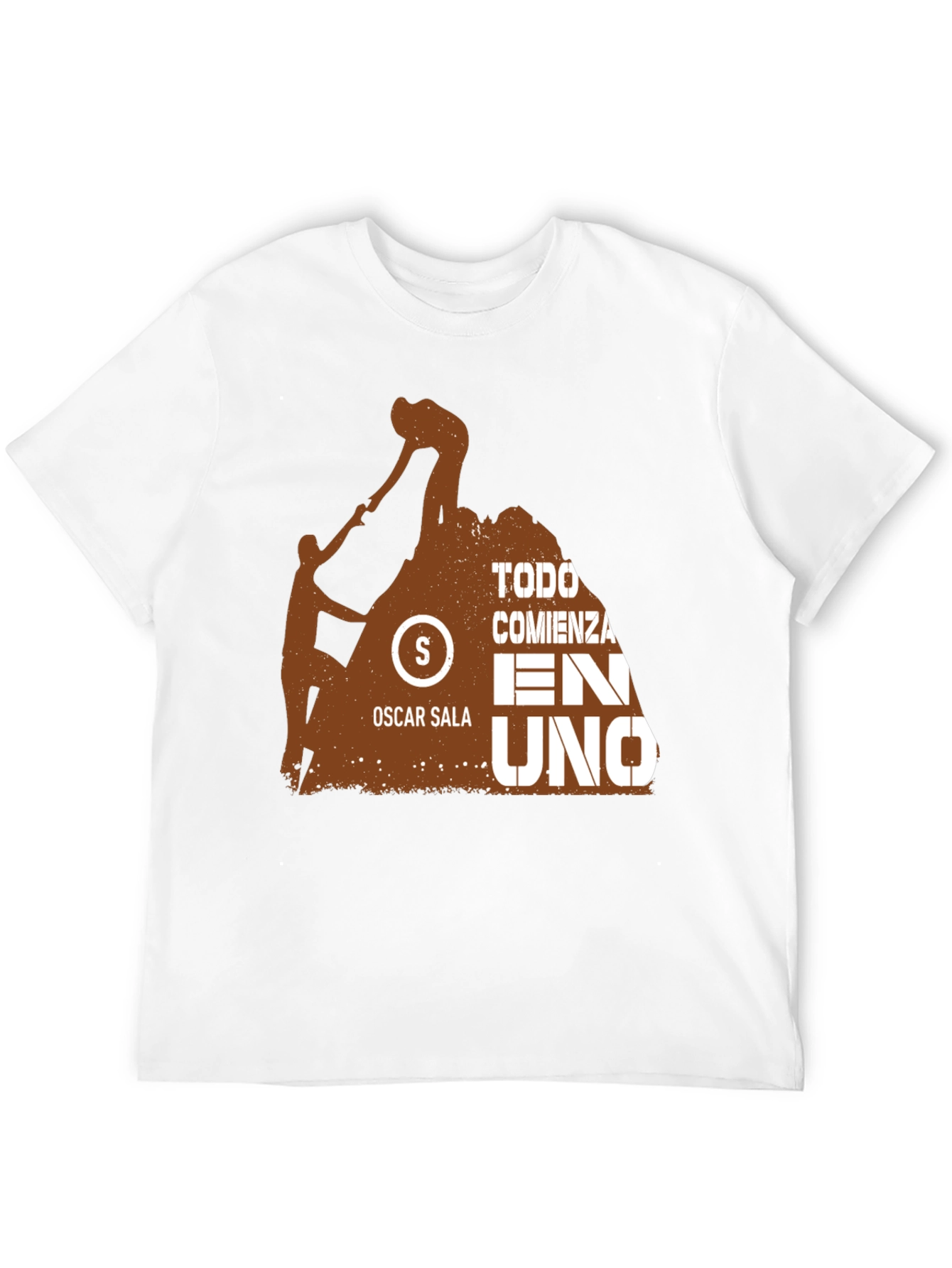 Motivation Black T-Shirt - Oscar Sala Design