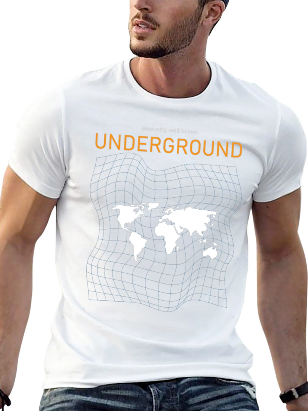 Underground World Map Black Graphic Tee