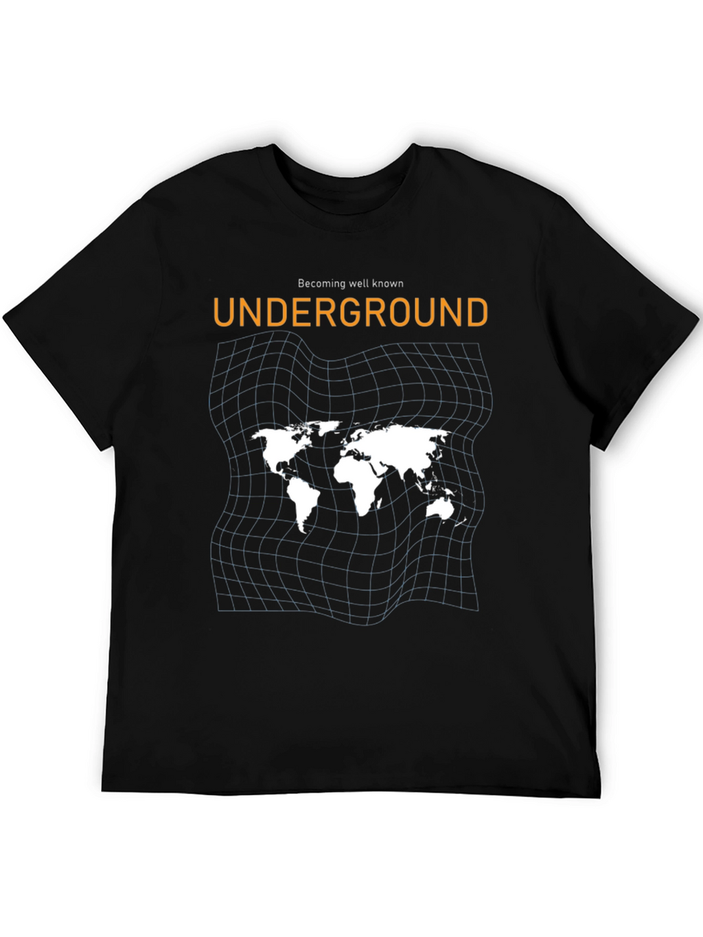 Underground World Map Black Graphic Tee